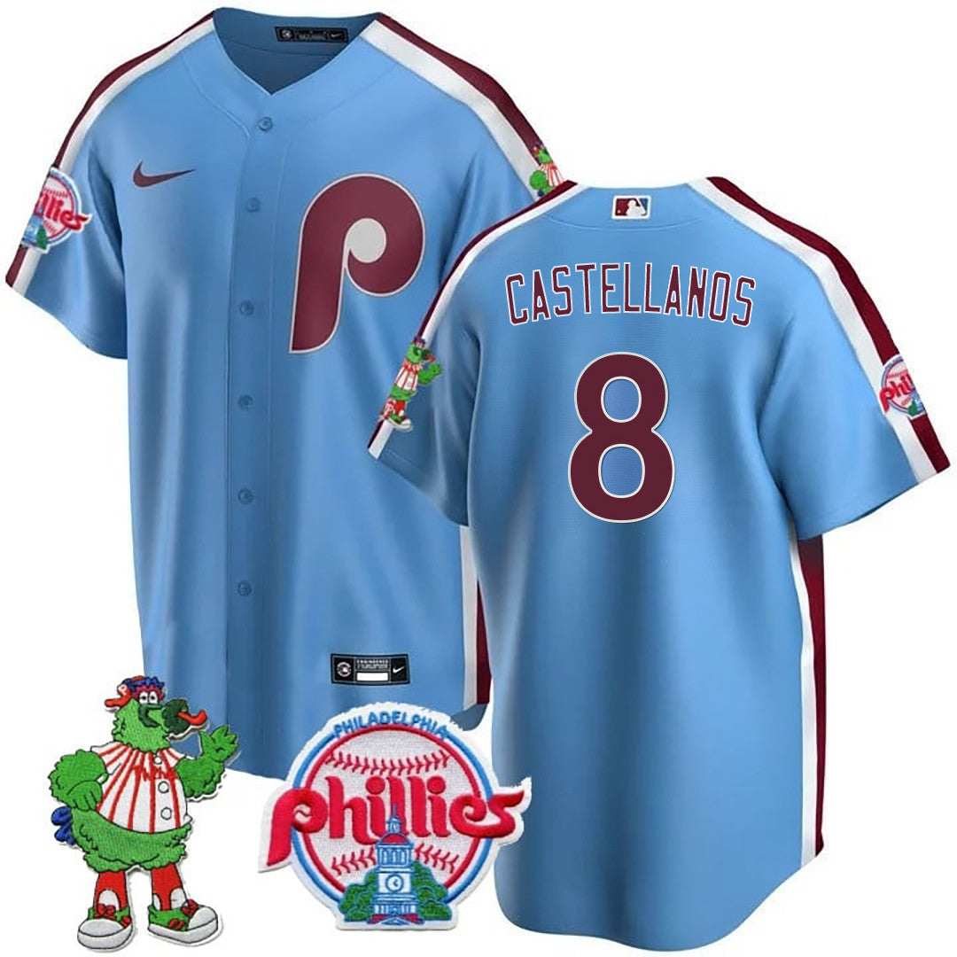 Men’s Philadelphia Phillie Phanatic Patch Cool Base Jersey