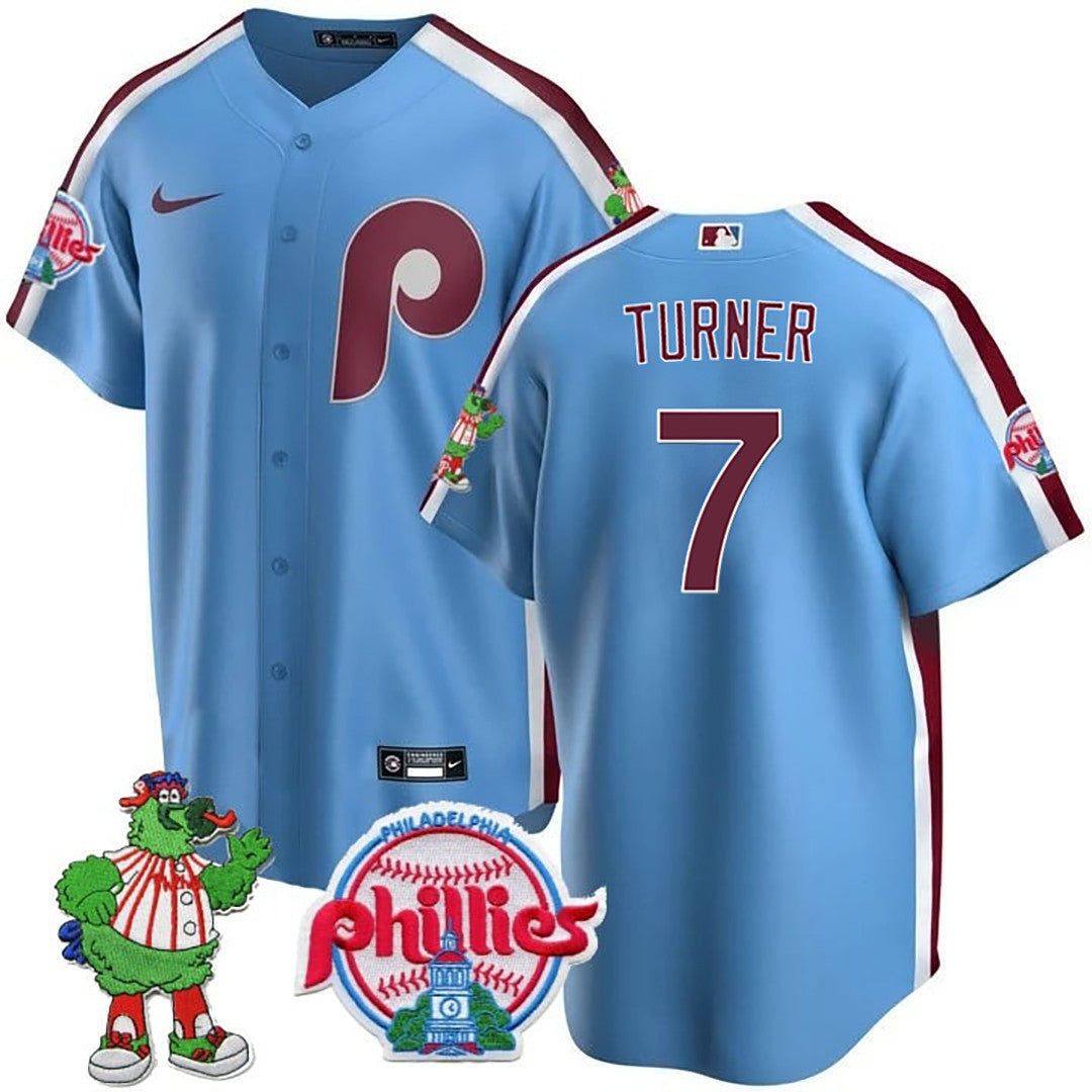 Men’s Philadelphia Phillie Phanatic Patch Cool Base Jersey