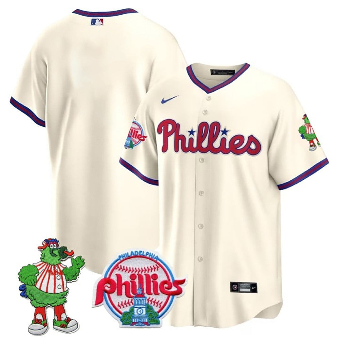 Men’s Philadelphia Phillie Phanatic Patch Cool Base Jersey