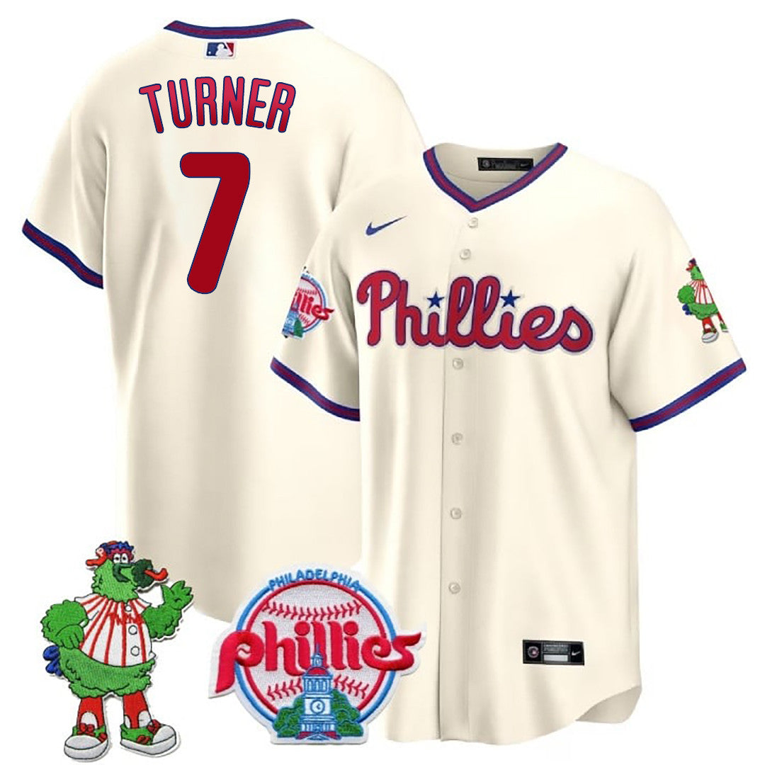 Men’s Philadelphia Phillie Phanatic Patch Cool Base Jersey