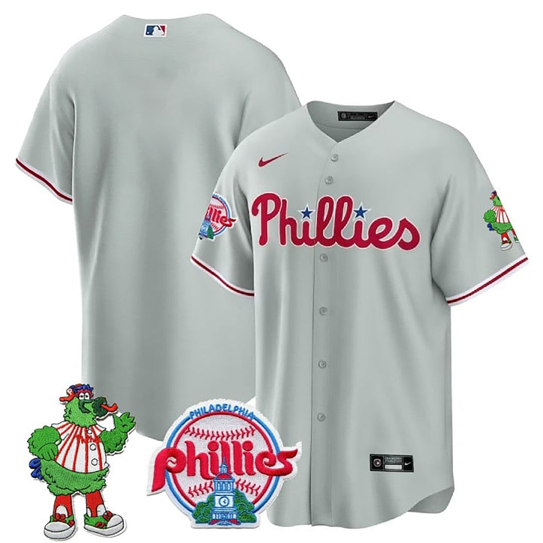 Men’s Philadelphia Phillie Phanatic Patch Cool Base Jersey