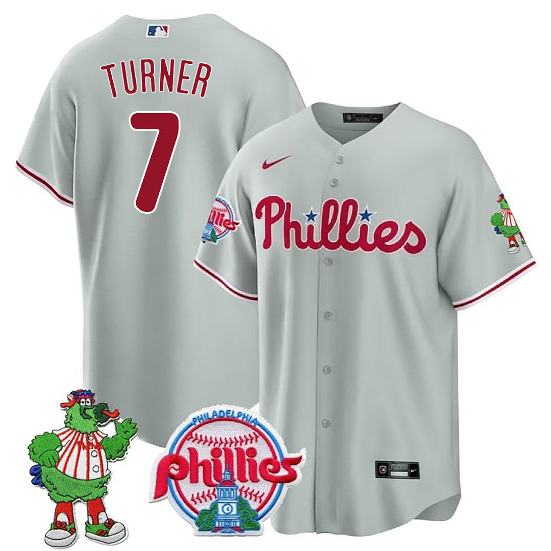 Men’s Philadelphia Phillie Phanatic Patch Cool Base Jersey