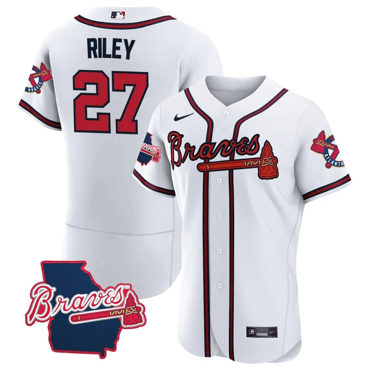 Men’s Atlanta Georgia State Patch Jersey – White