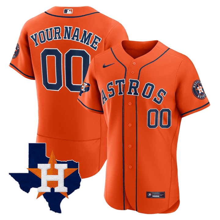 Houston Texas State Patch Custom Jersey