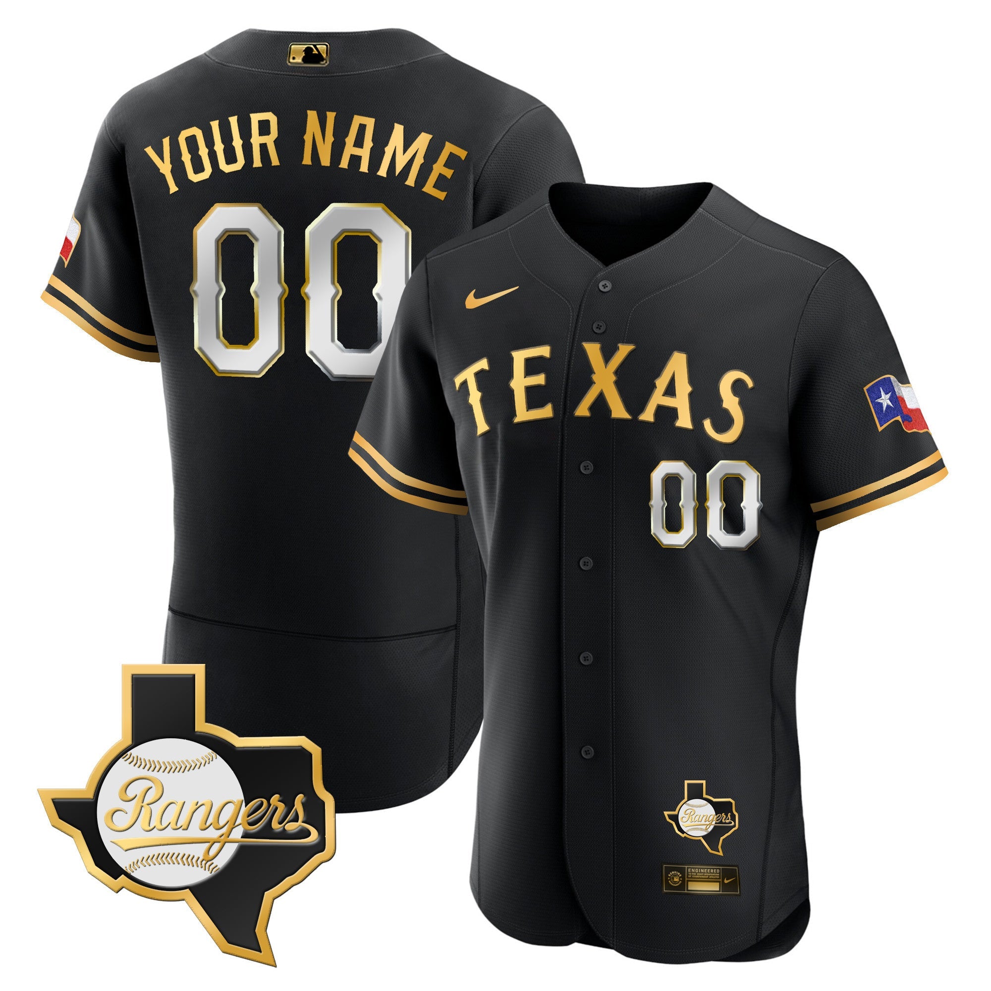 Texas 2023 Flex Base Custom Jersey – Texas Patch