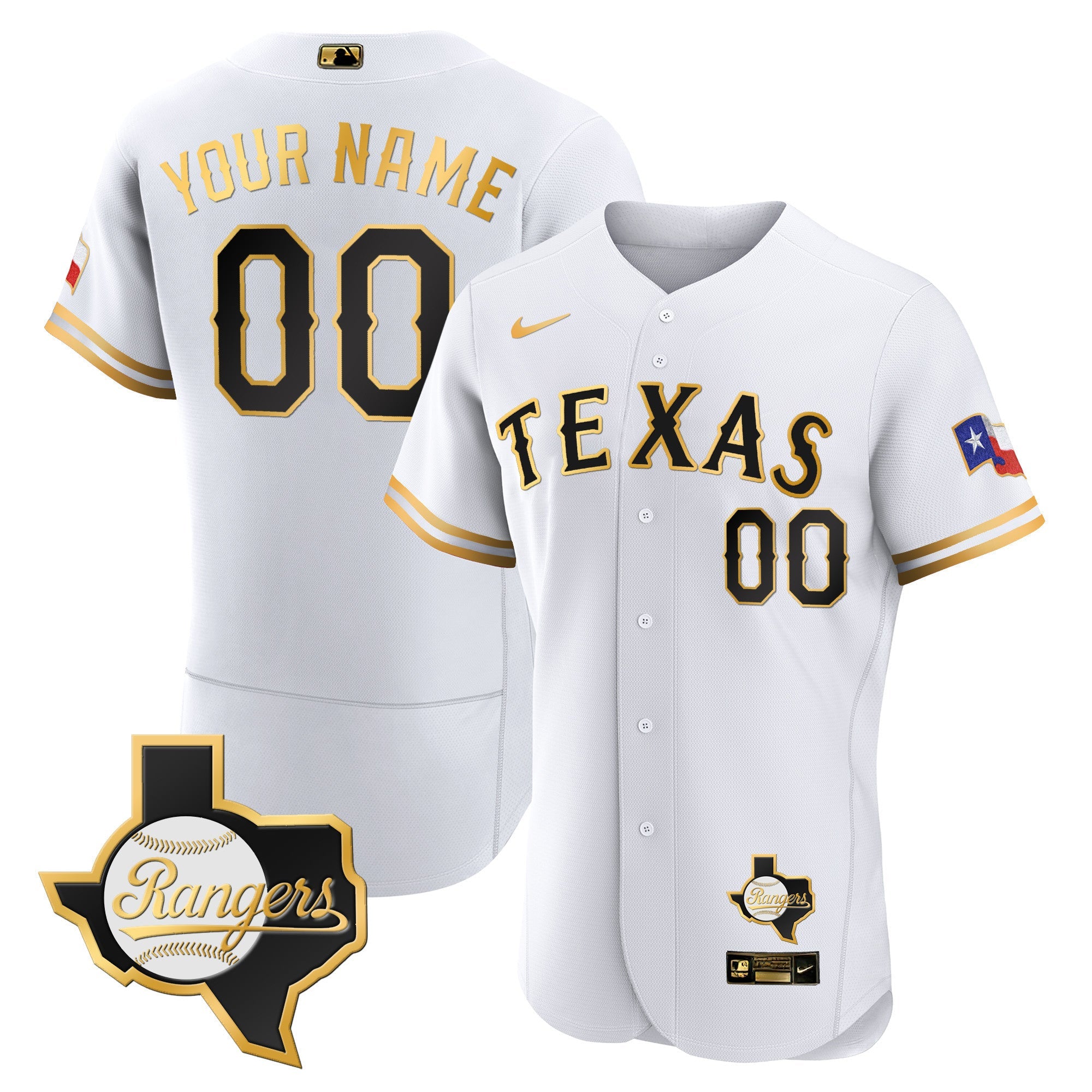 Texas 2023 Flex Base Custom Jersey – Texas Patch