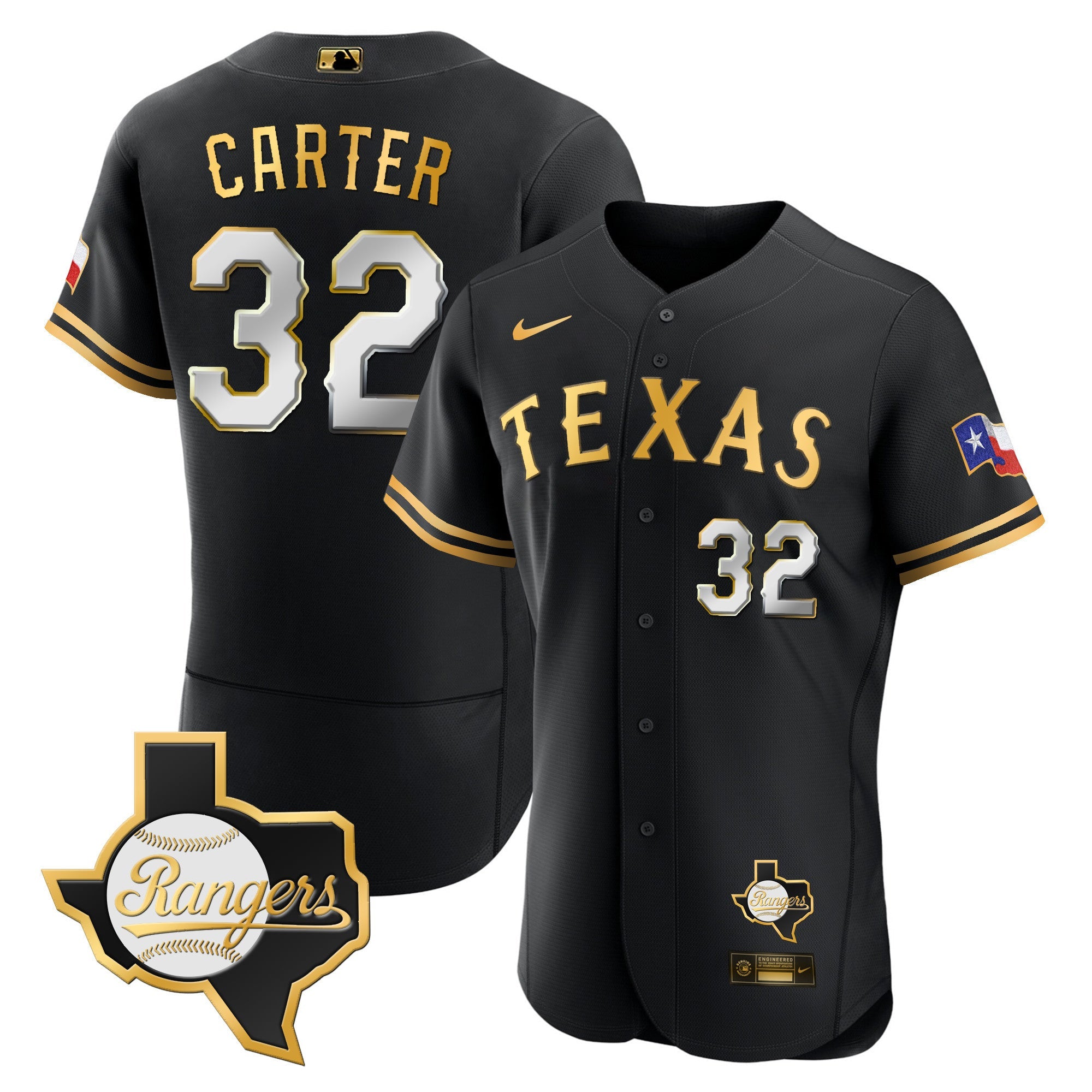 Men’s Texas 2023 Flex Base Jersey – Texas Patch