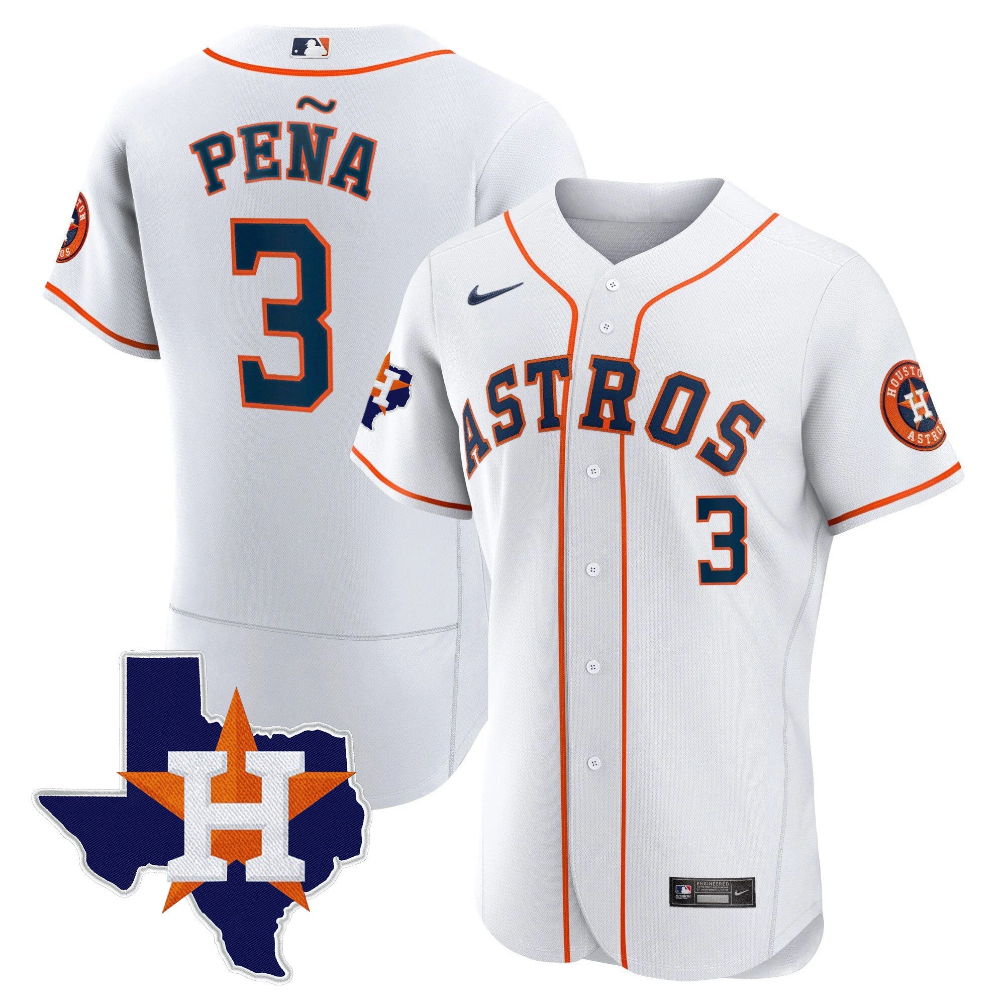 Men’s Houston 2024 Gold Jersey – Texas Patch