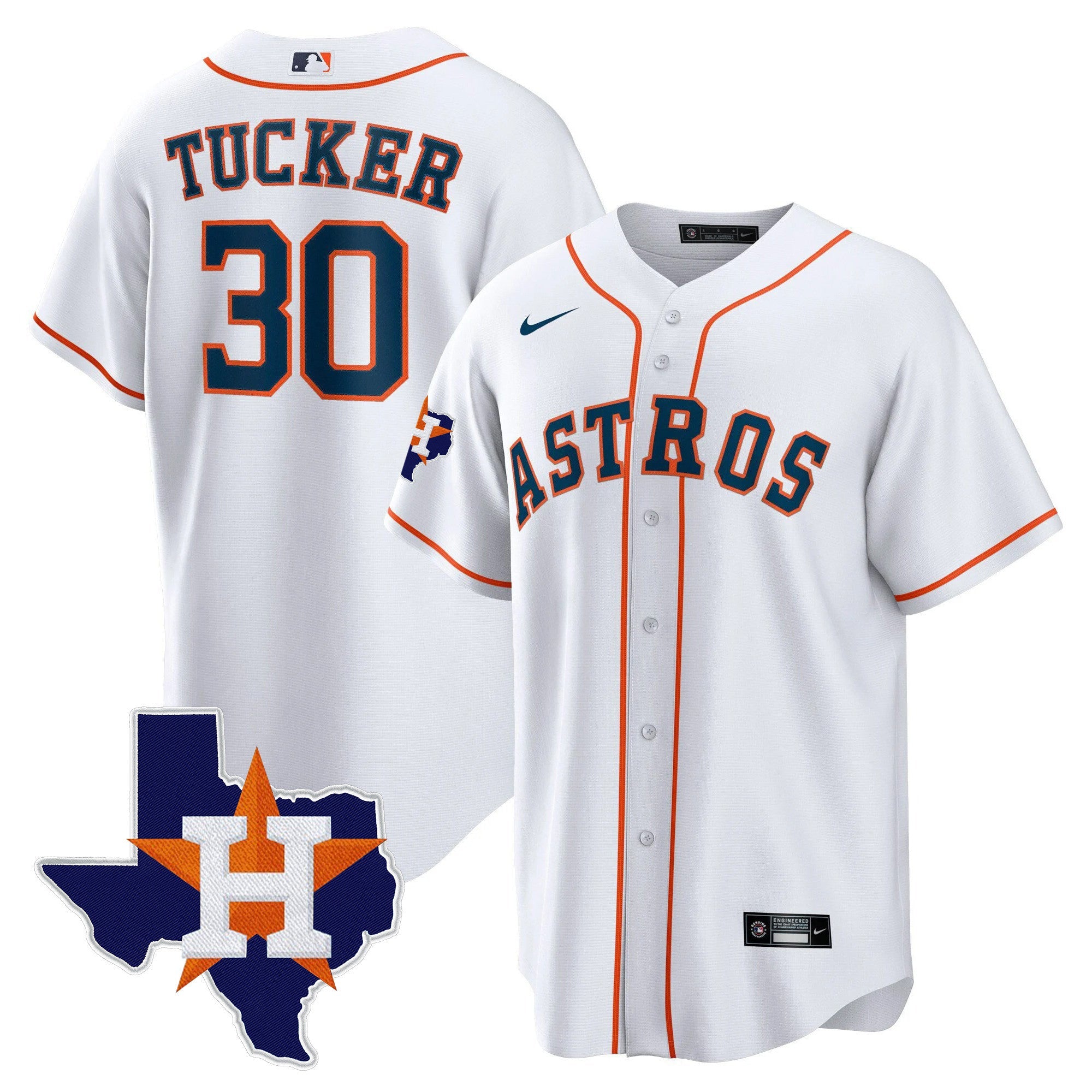 Men’s Houston 2024 Gold Jersey – Texas Patch