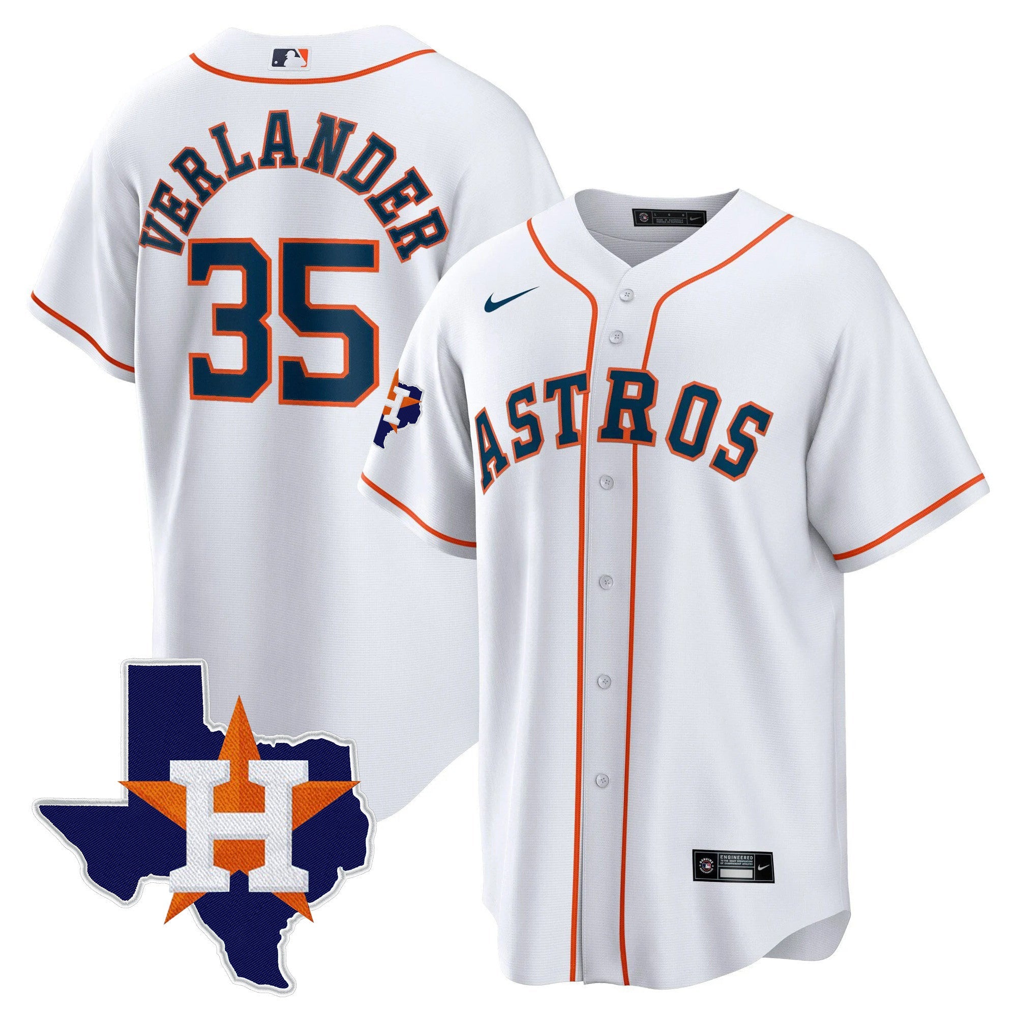 Men’s Houston 2024 Gold Jersey – Texas Patch