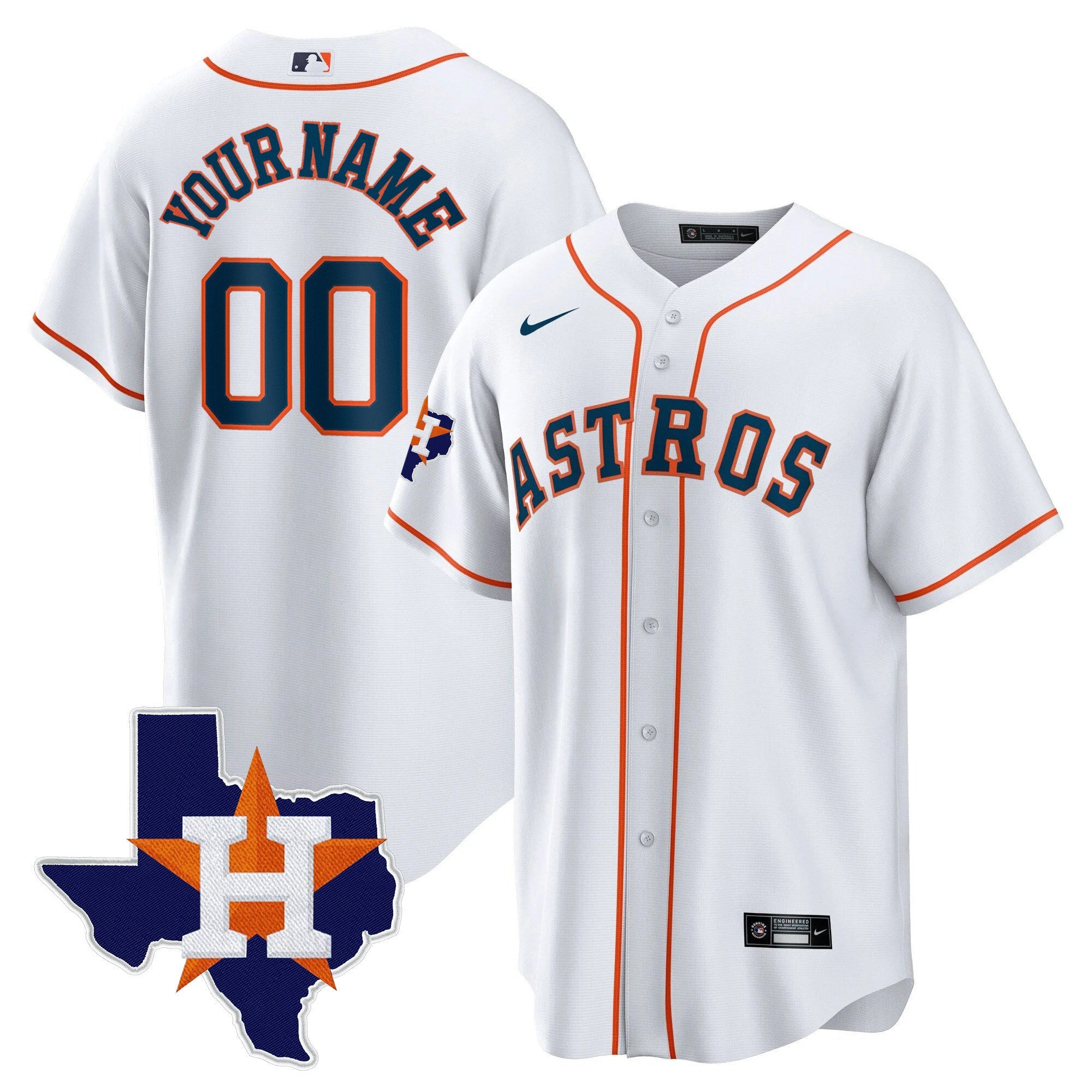 Houston 2024 Gold Custom Jersey – Texas Patch