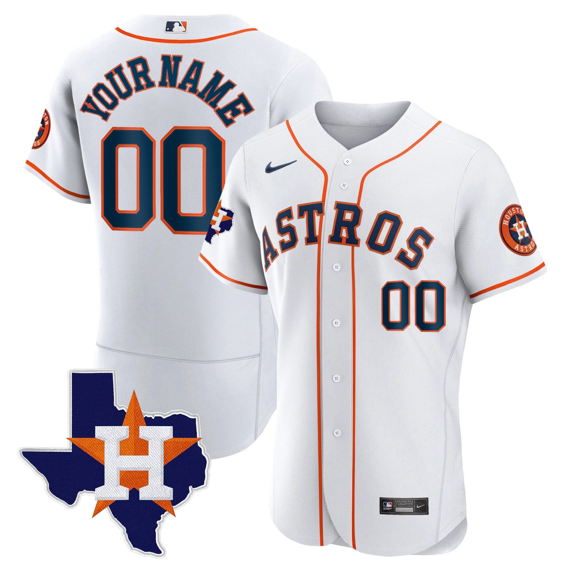 Houston 2024 Gold Custom Jersey – Texas Patch