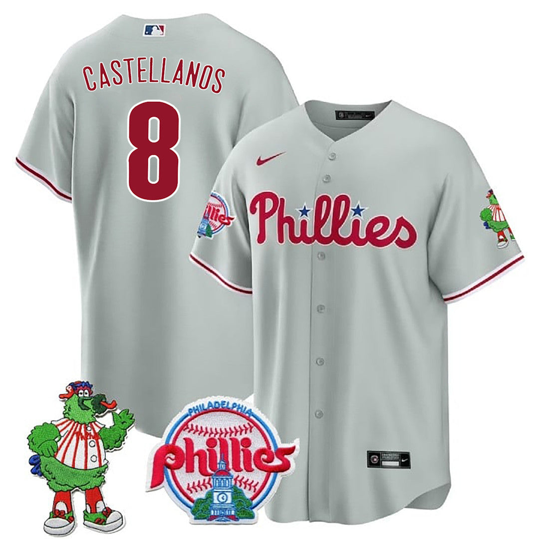 Men’s Philadelphia Phillie Phanatic Patch Cool Base Jersey