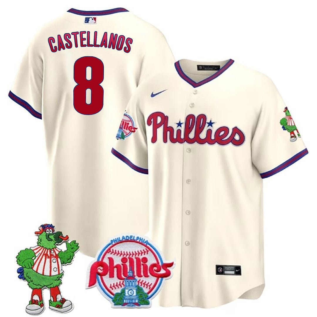 Men’s Philadelphia Phillie Phanatic Patch Cool Base Jersey