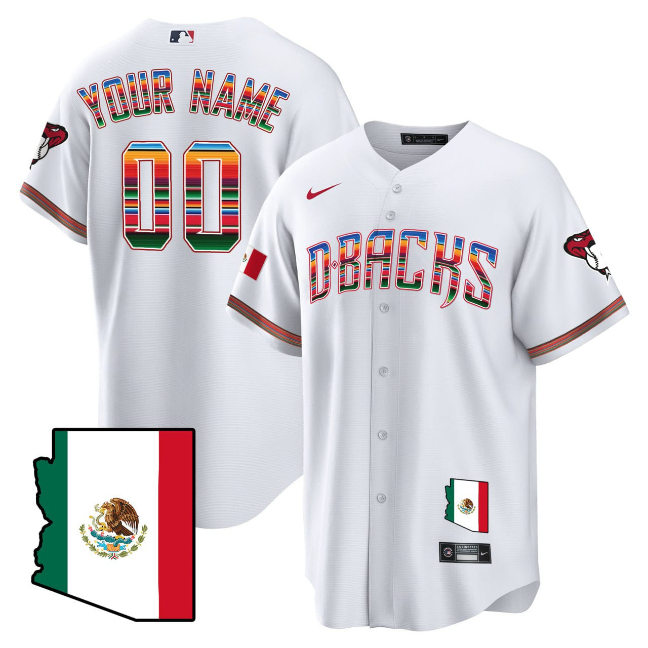 Men’s Arizona Hispanic Heritage Custom Jersey