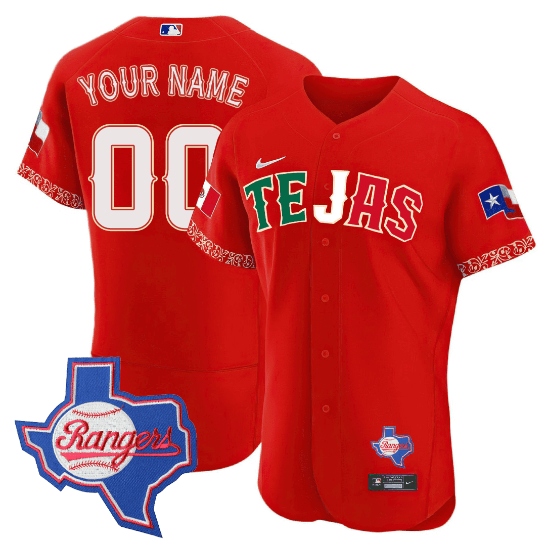 Texas Special Mexico Texas State Patch Custom Jersey