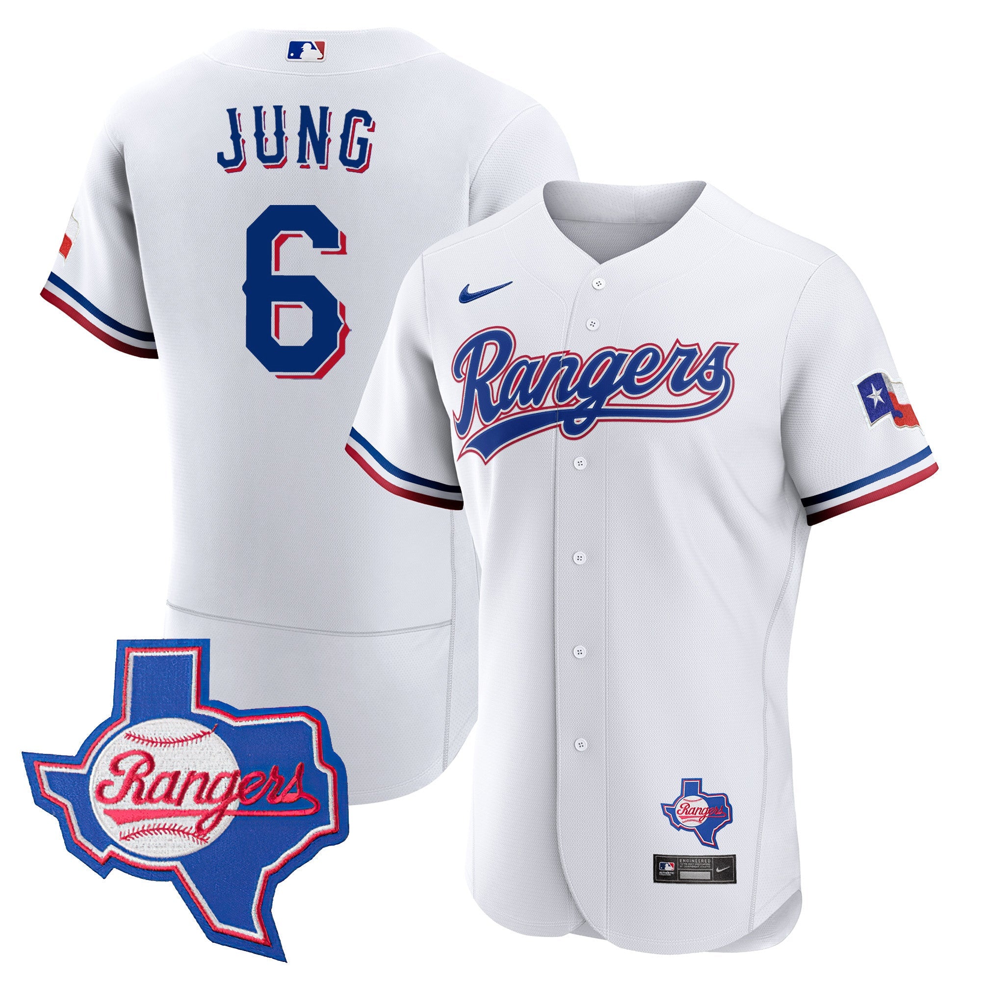 Men’s Texas 2023 Flex Base Jersey – Texas Patch