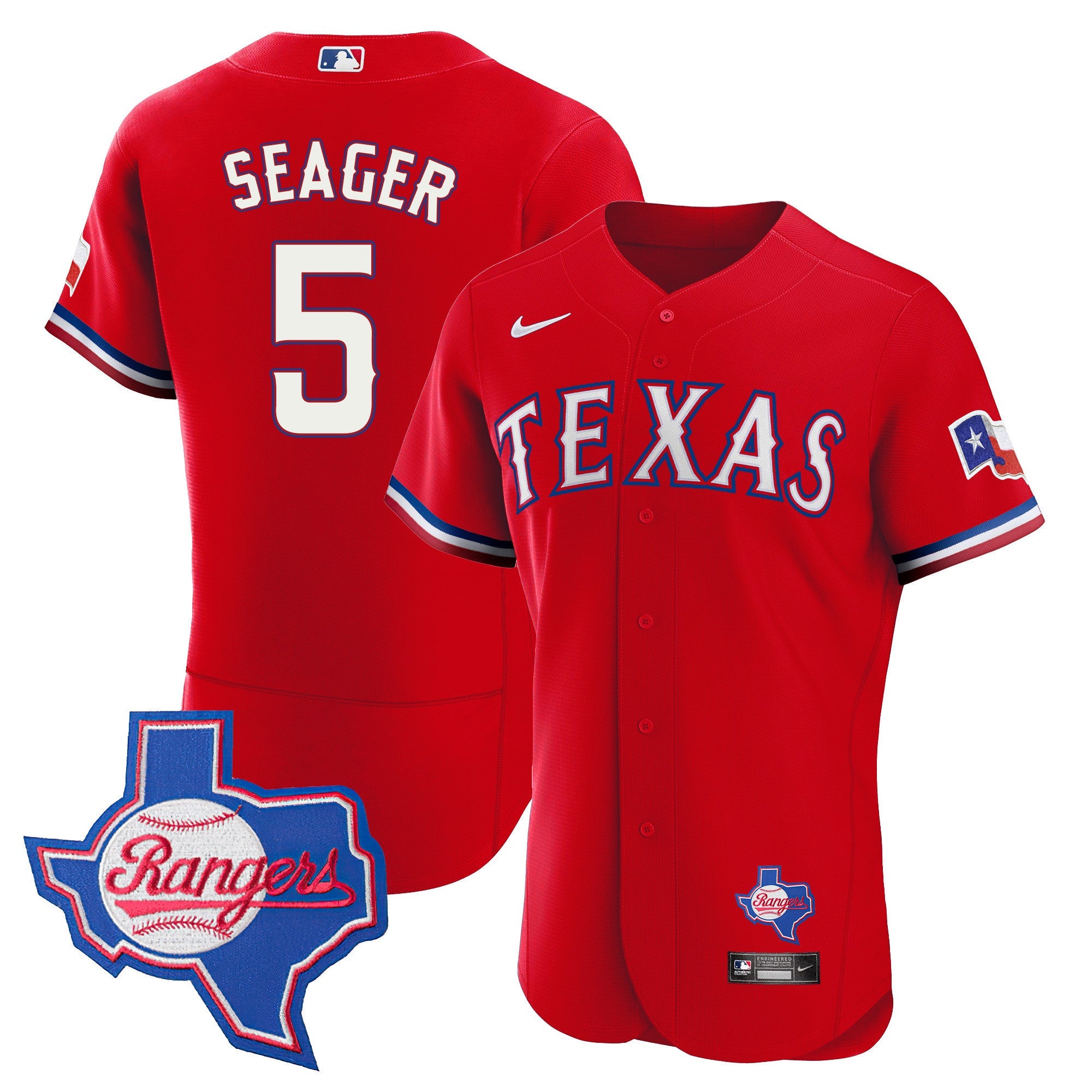 Men’s Texas 2023 Flex Base Jersey – Texas Patch