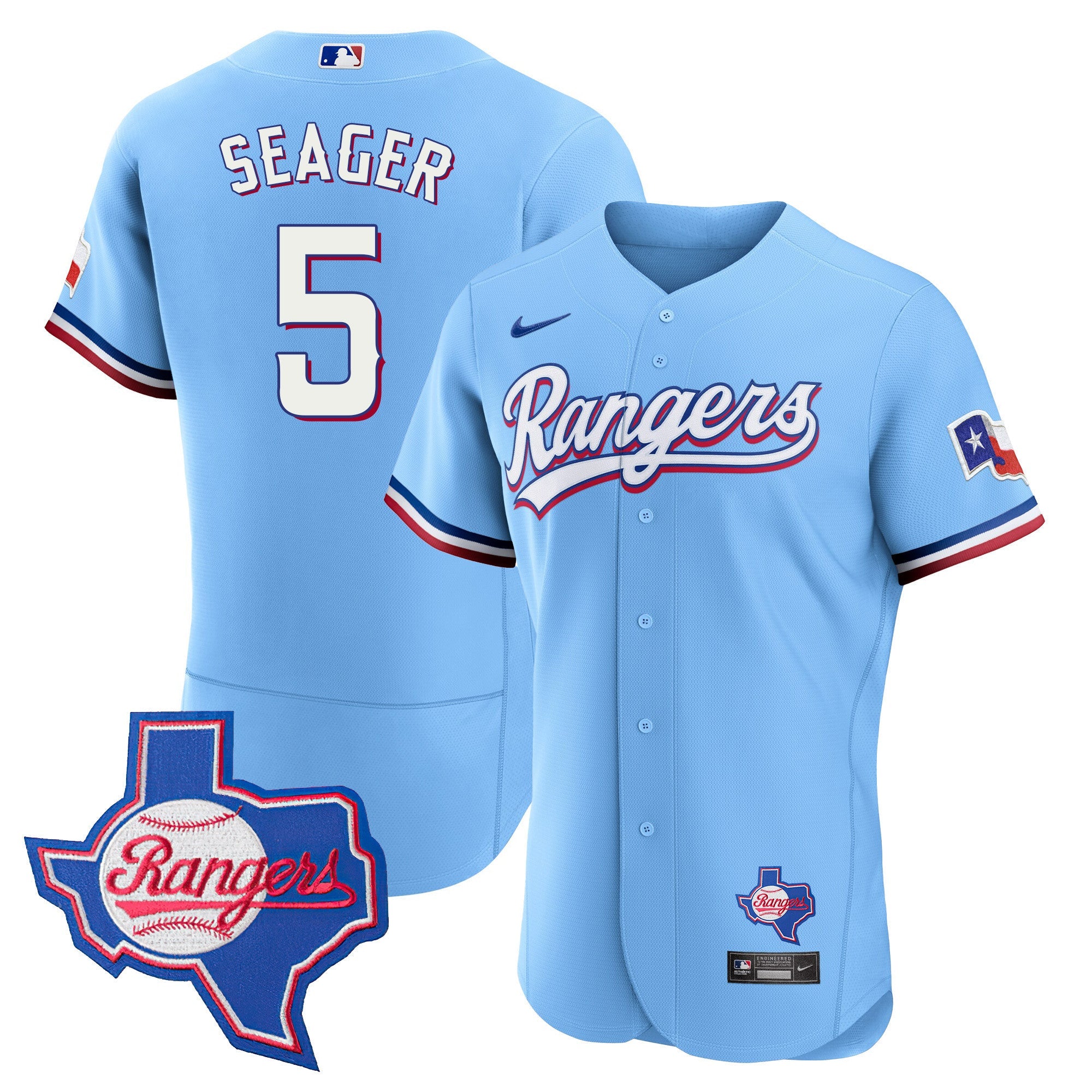 Men’s Texas 2023 Flex Base Jersey – Texas Patch