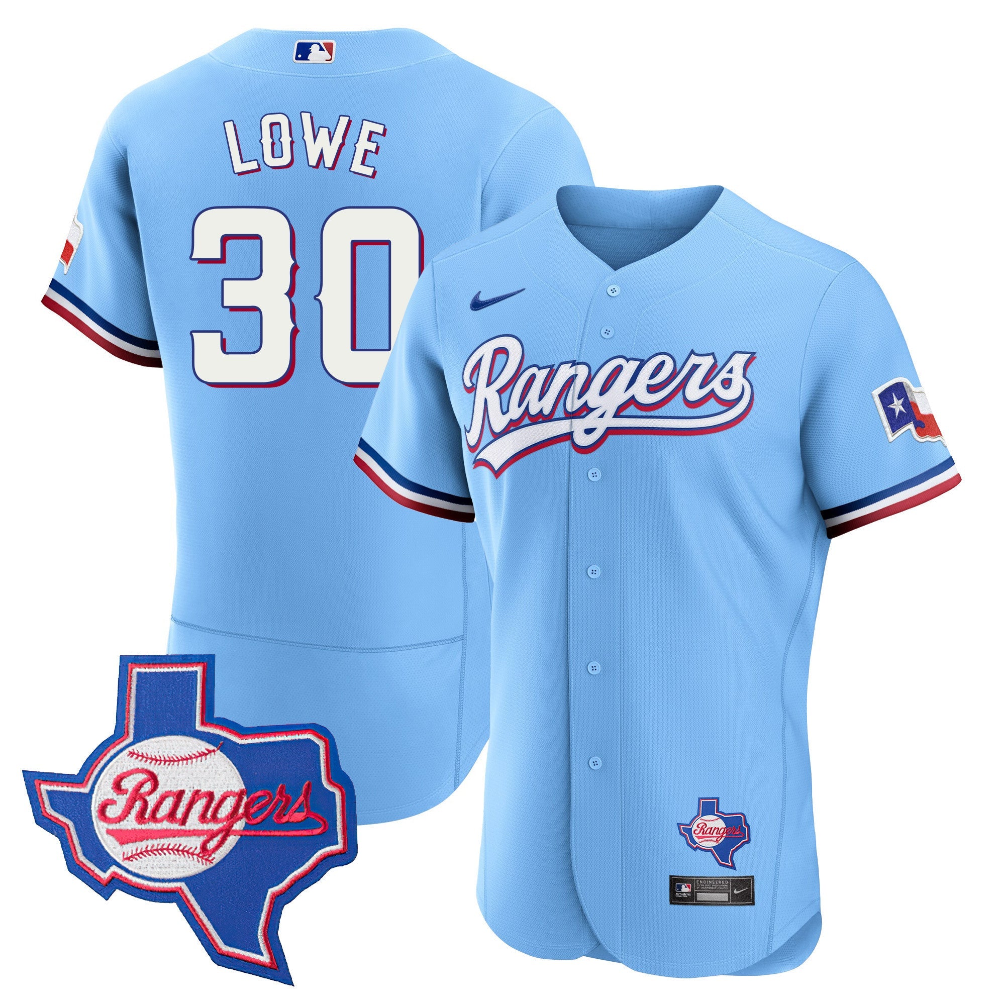 Men’s Texas 2023 Flex Base Jersey – Texas Patch