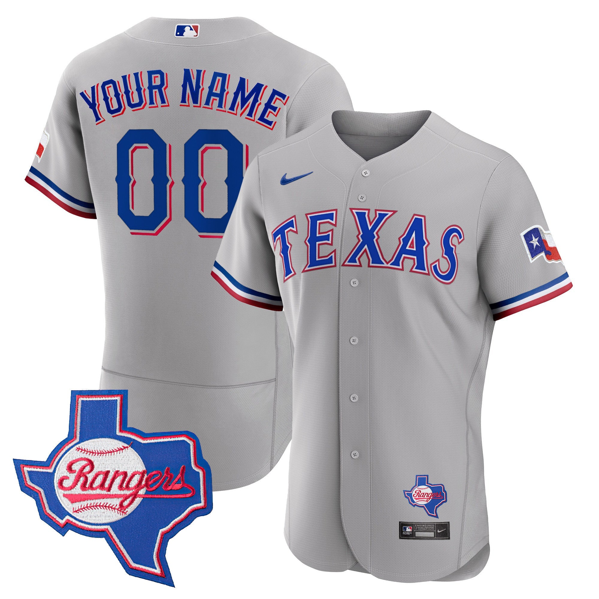 Texas 2023 Flex Base Custom Jersey – Texas Patch