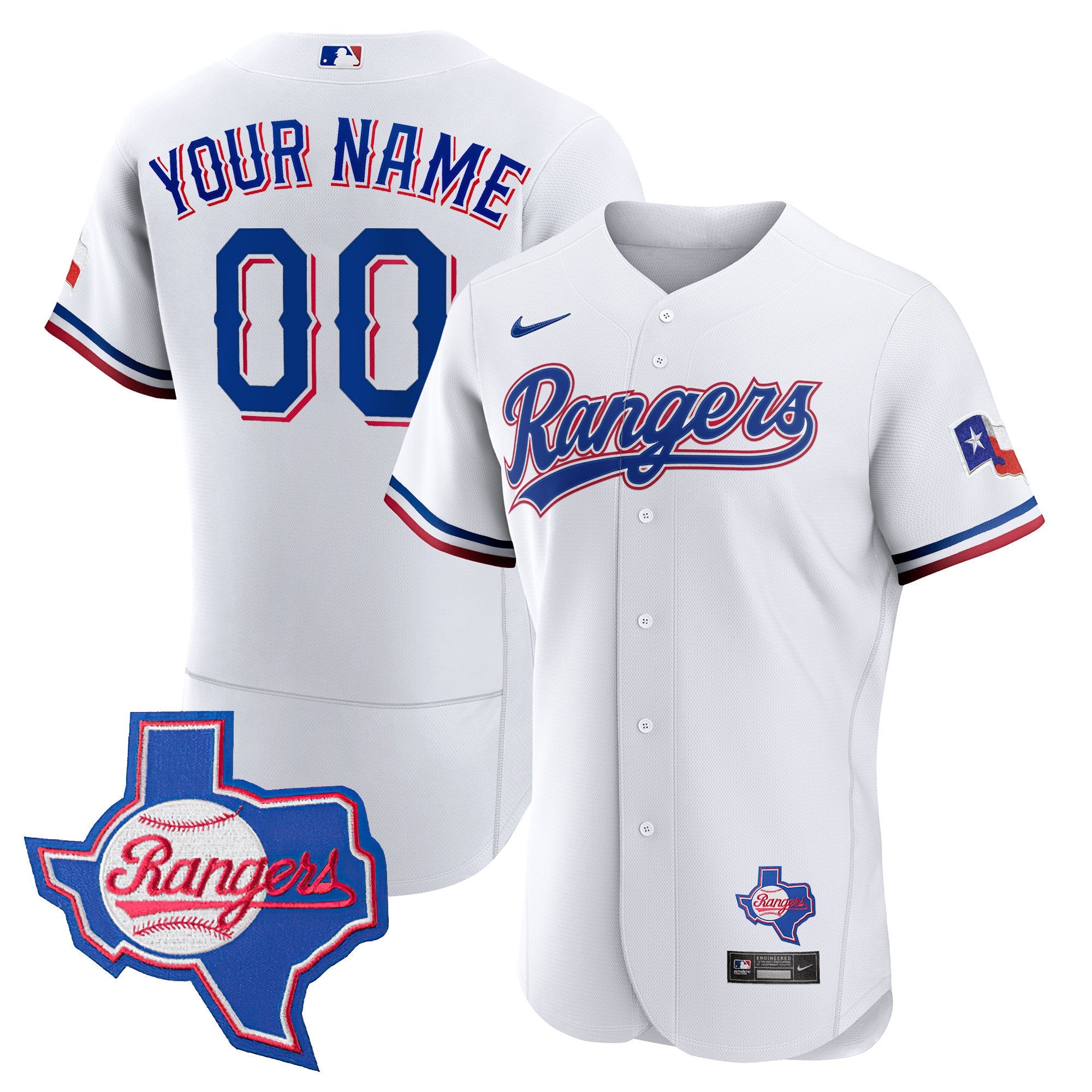Texas 2023 Flex Base Custom Jersey – Texas Patch