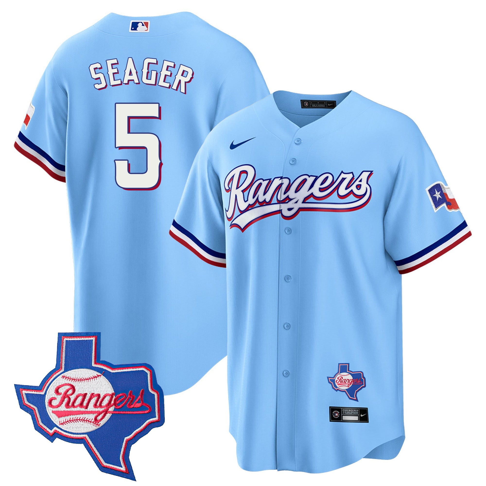 Men’s Texas 2023 Cool Base Jersey – Texas Patch