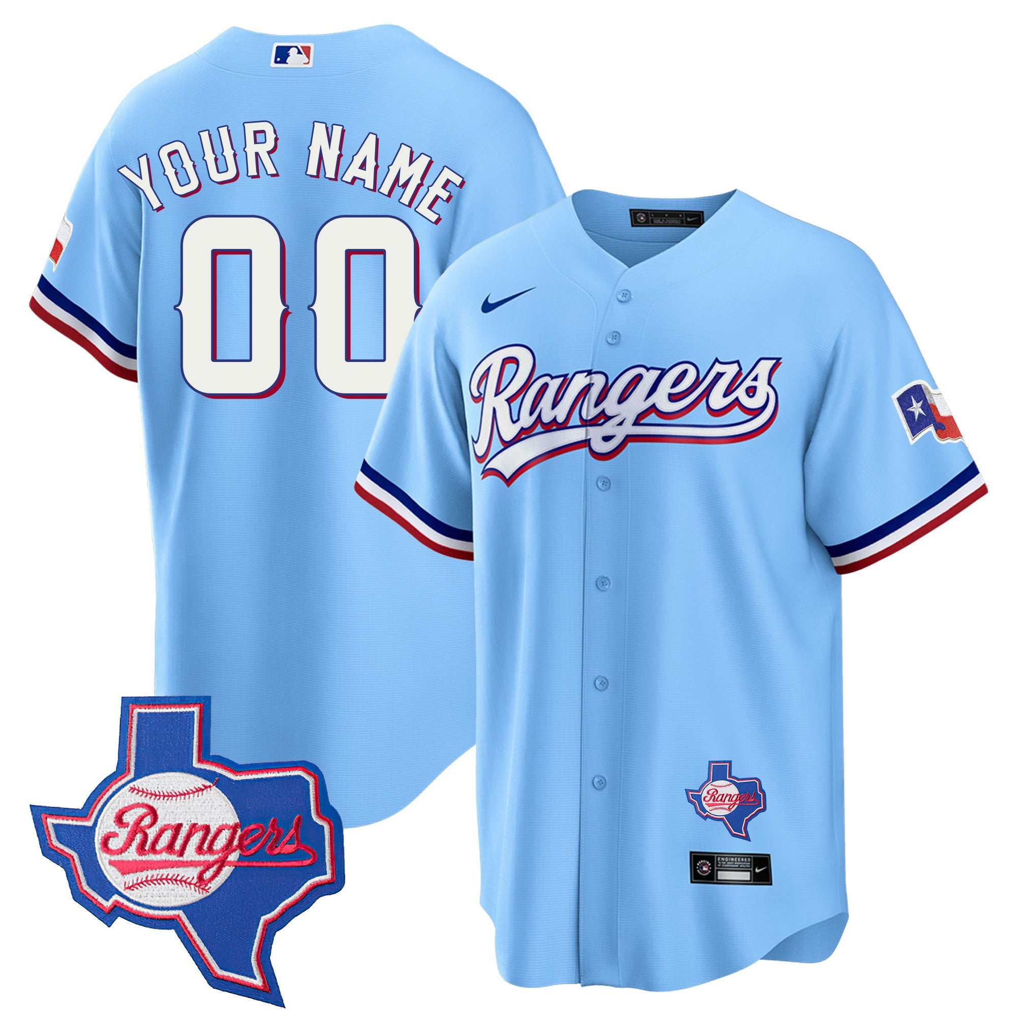 Texas 2023 Cool Base Custom Jersey – Texas Patch