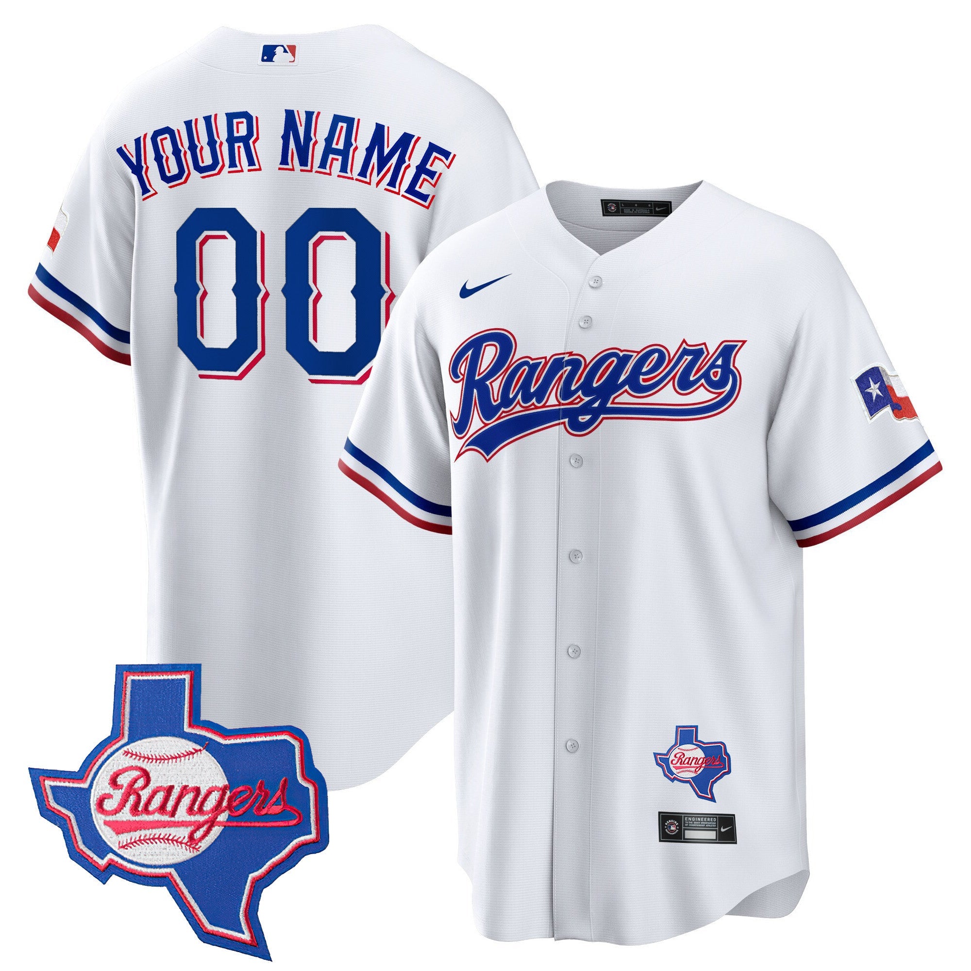 Texas 2023 Cool Base Custom Jersey – Texas Patch