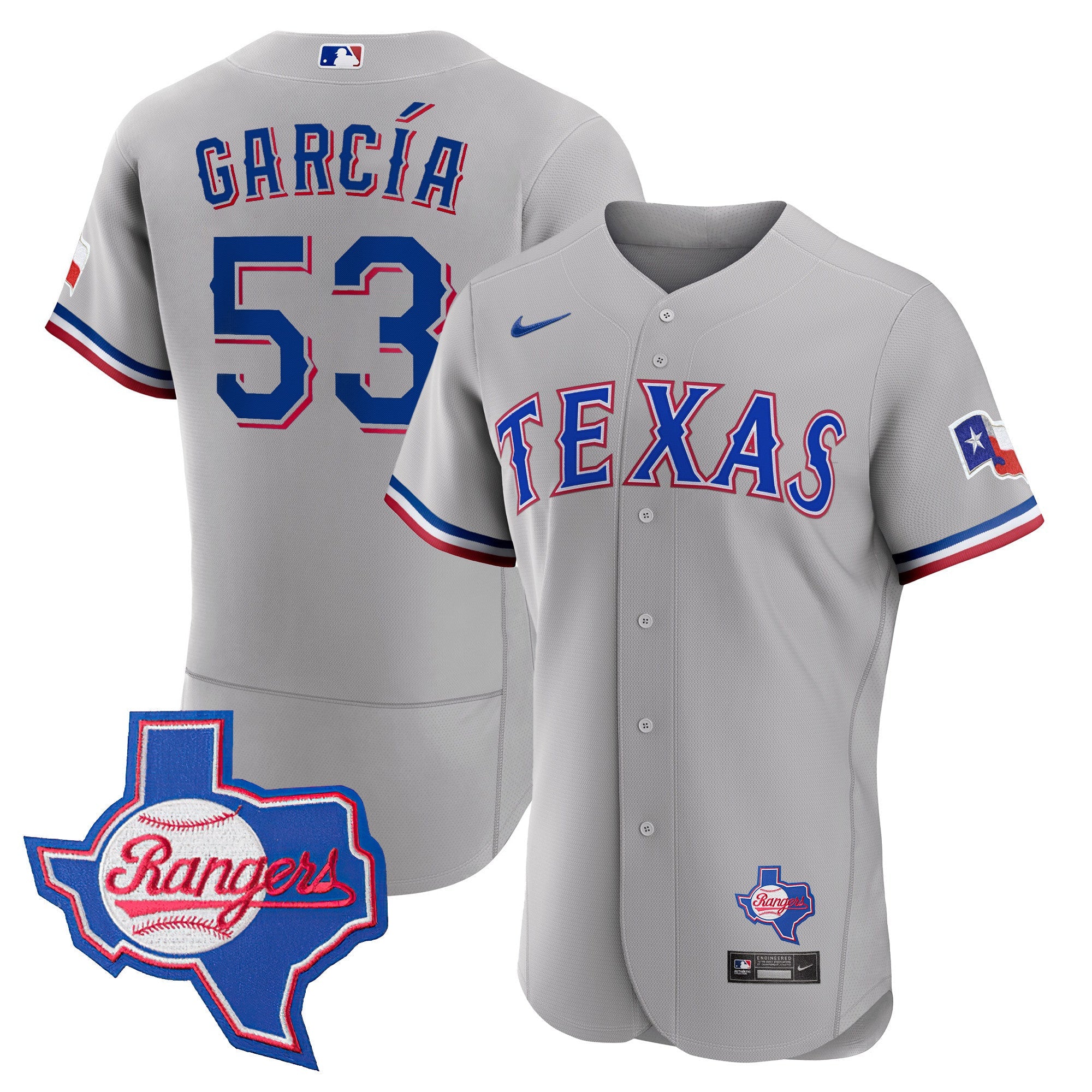Texas 2023 Gray Flex Base Jersey – Texas Patch