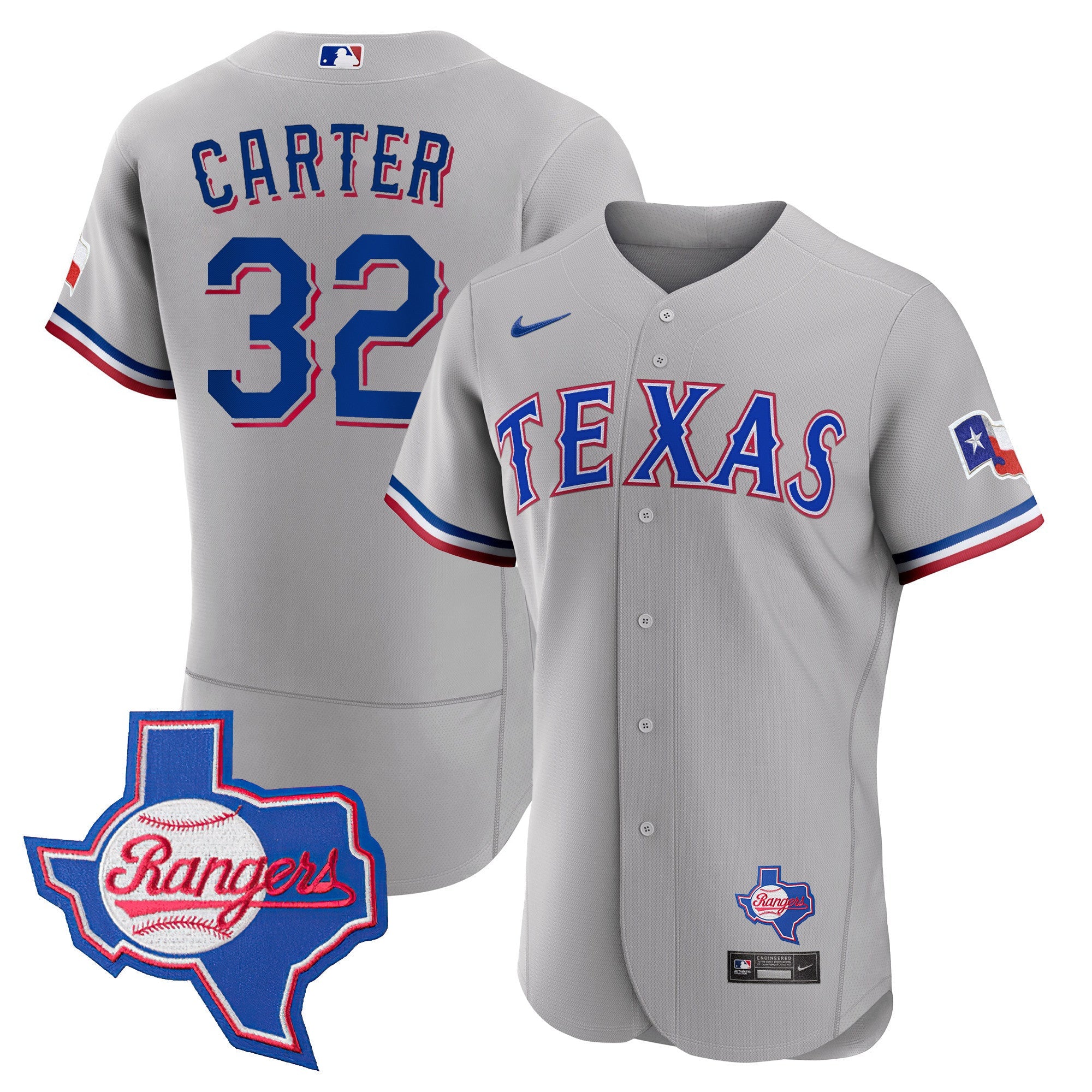 Texas 2023 Gray Flex Base Jersey – Texas Patch