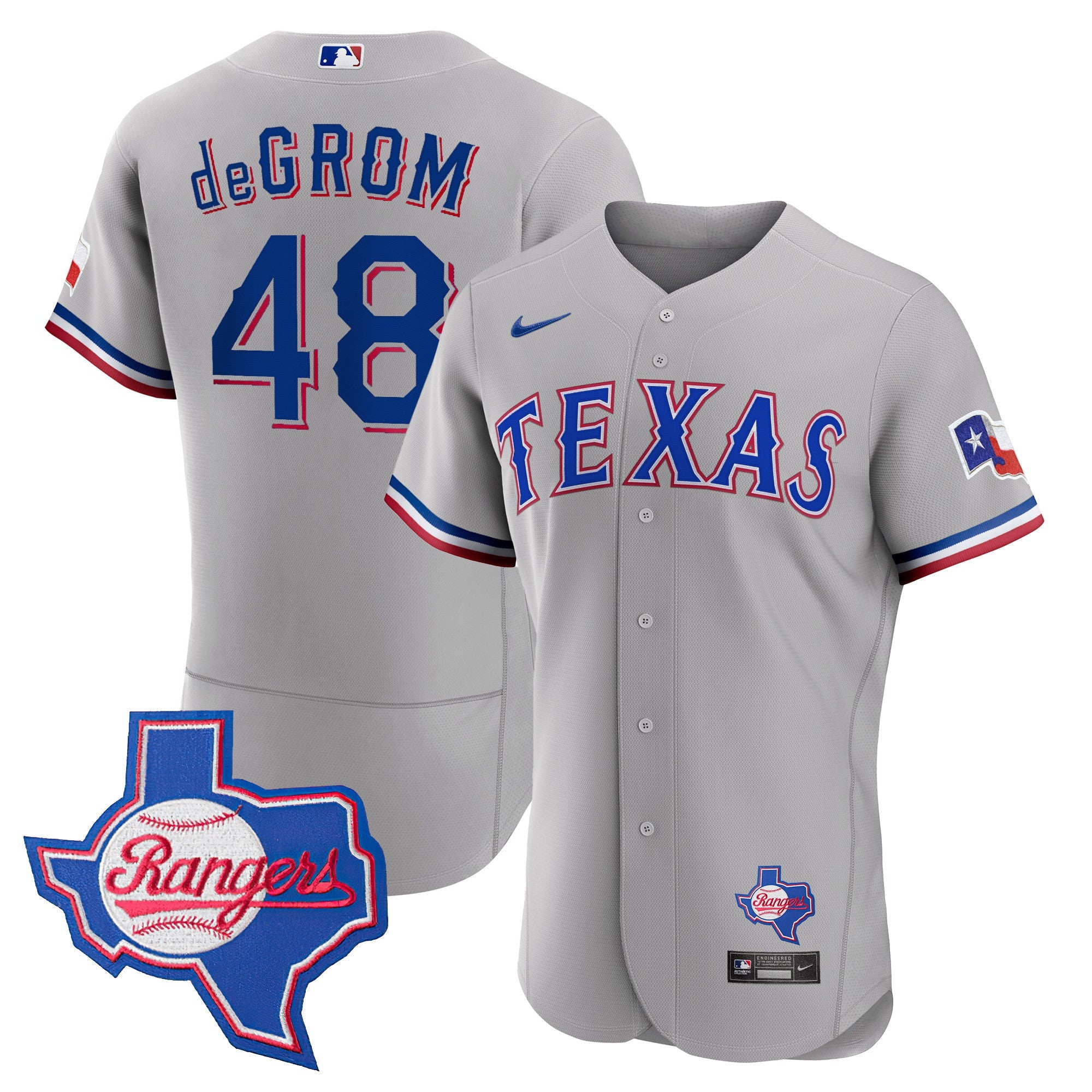 Texas 2023 Gray Flex Base Jersey – Texas Patch