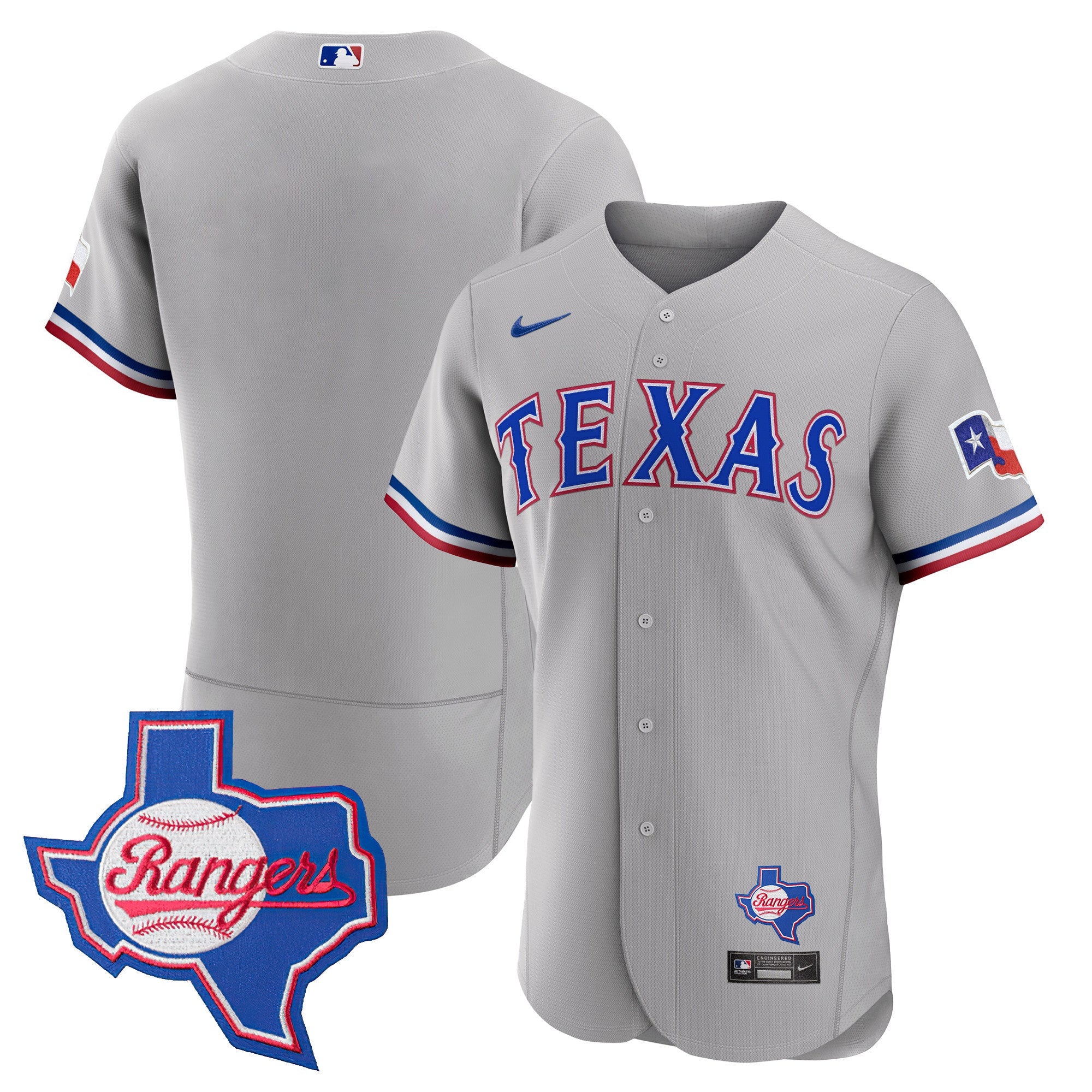 Texas 2023 Gray Flex Base Jersey – Texas Patch