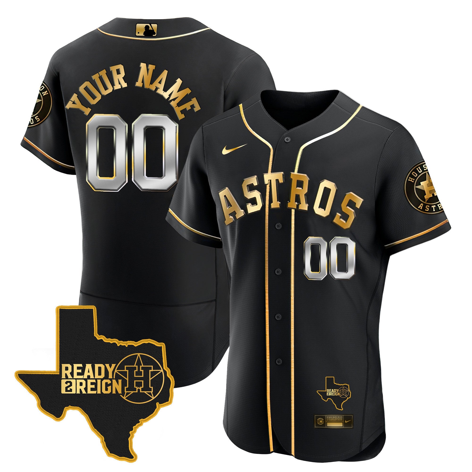 Houston 2024 Ready 2 Reign Flex Base Custom Jersey