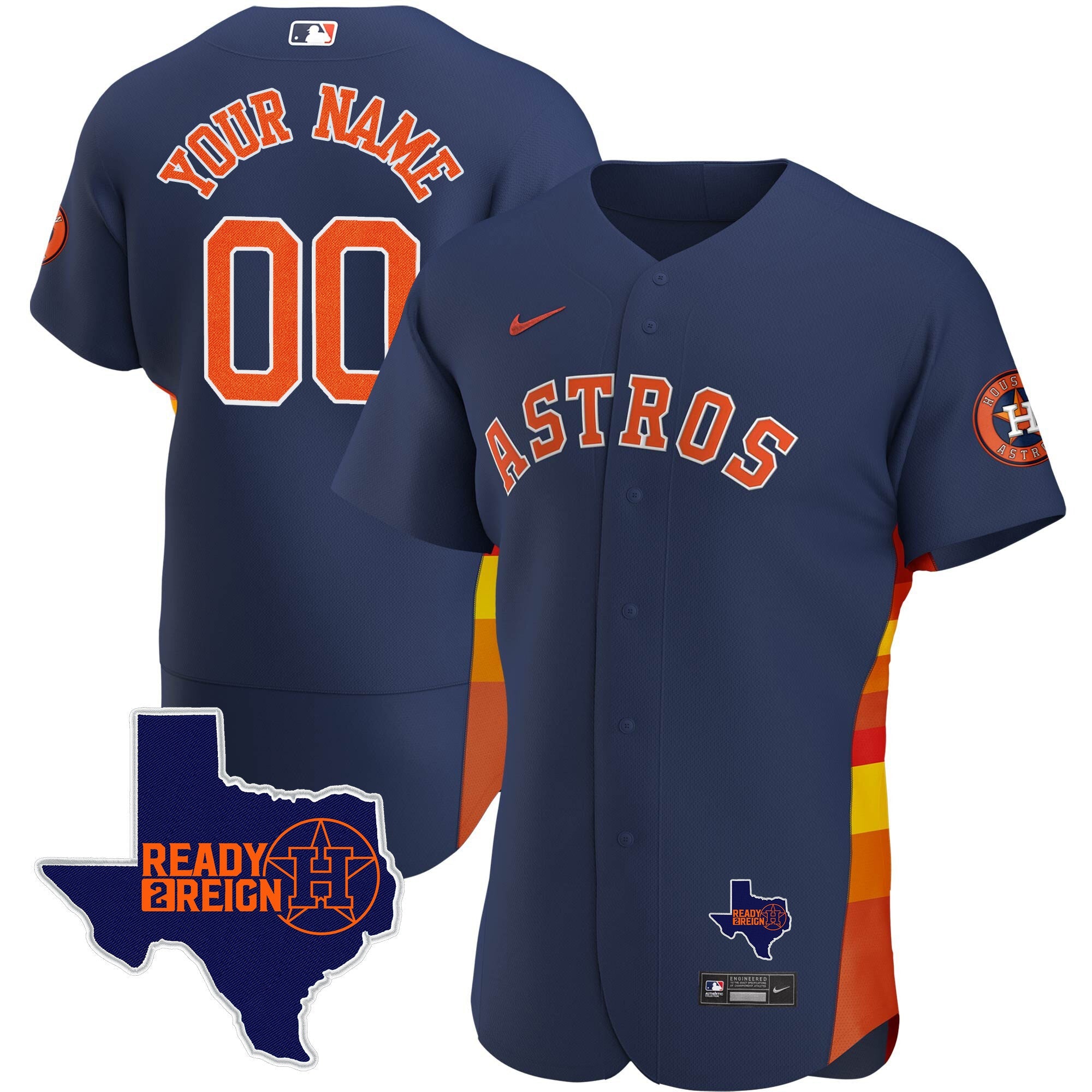 Houston 2024 Ready 2 Reign Flex Base Custom Jersey