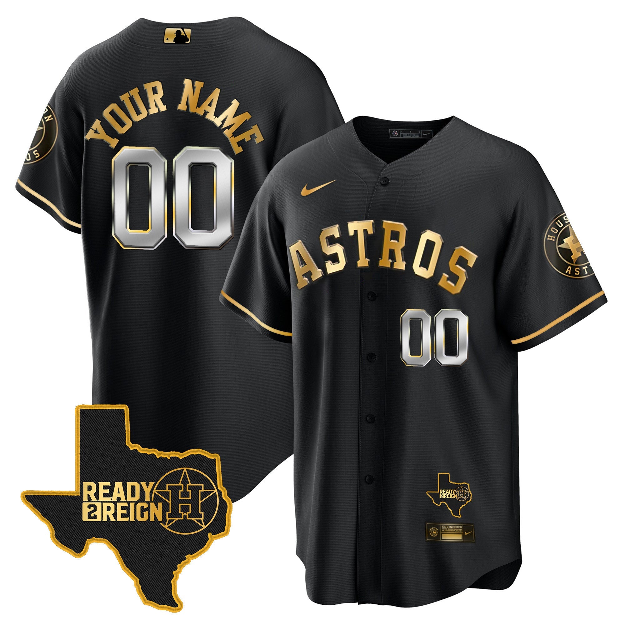 Houston 2024 Ready 2 Reign Cool Base Custom Jersey