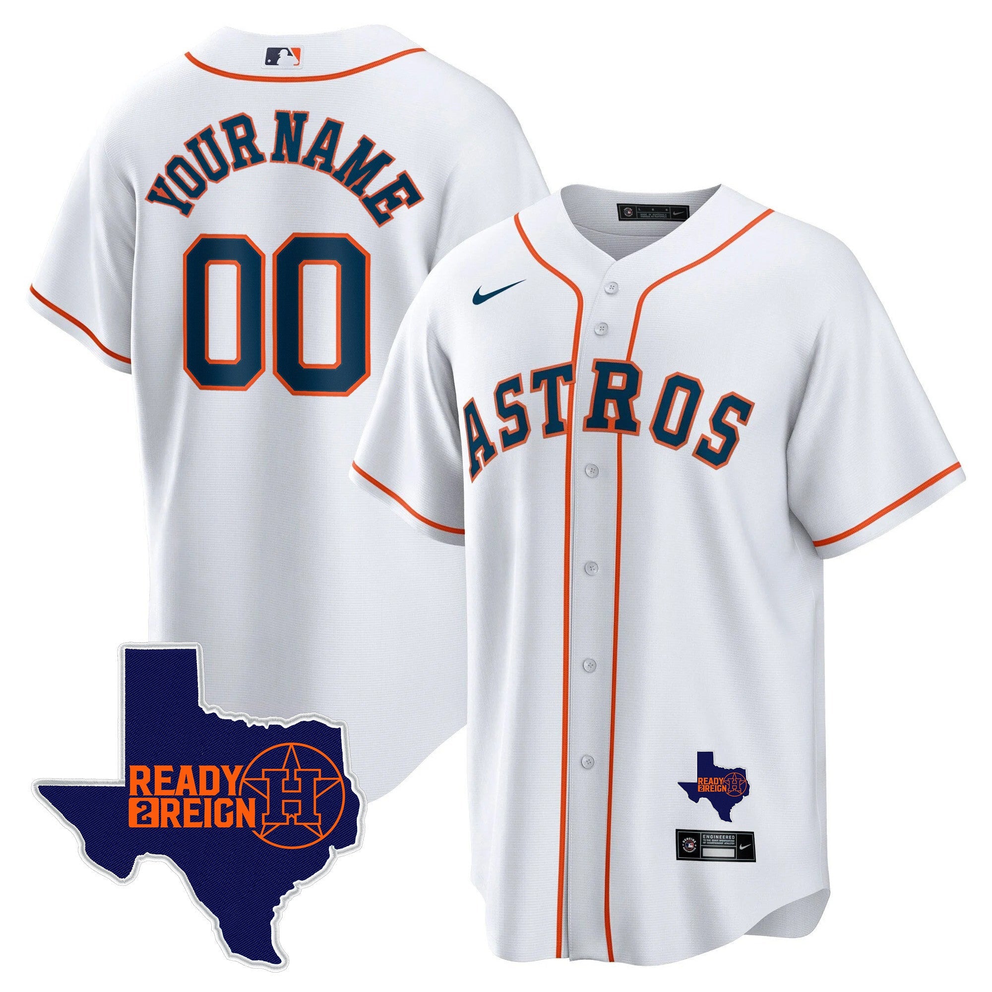 Houston 2024 Ready 2 Reign Cool Base Custom Jersey