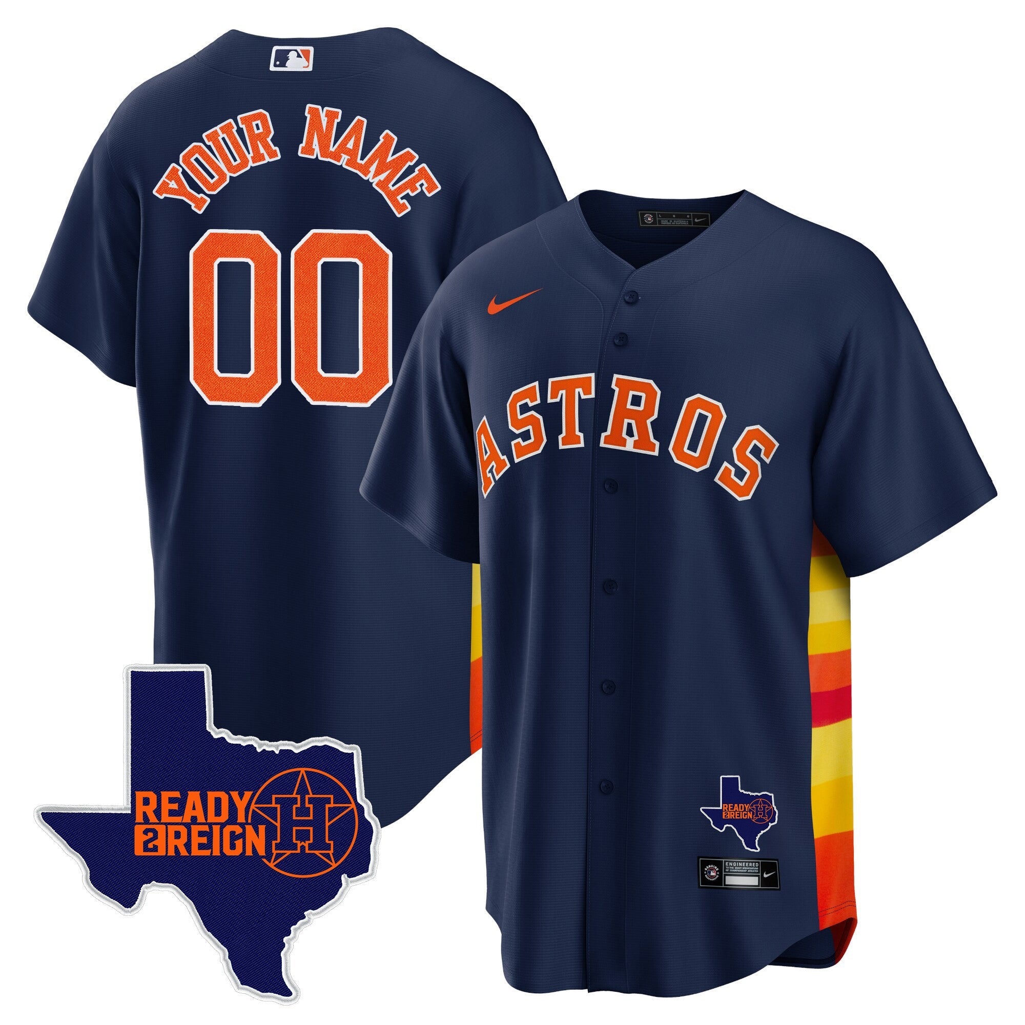 Houston 2024 Ready 2 Reign Cool Base Custom Jersey