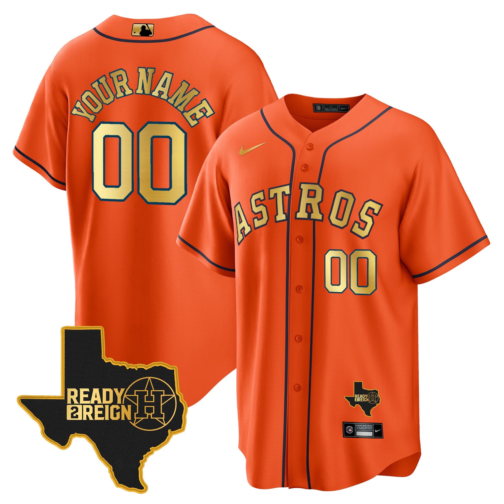 Houston 2024 Ready 2 Reign Cool Base Custom Jersey