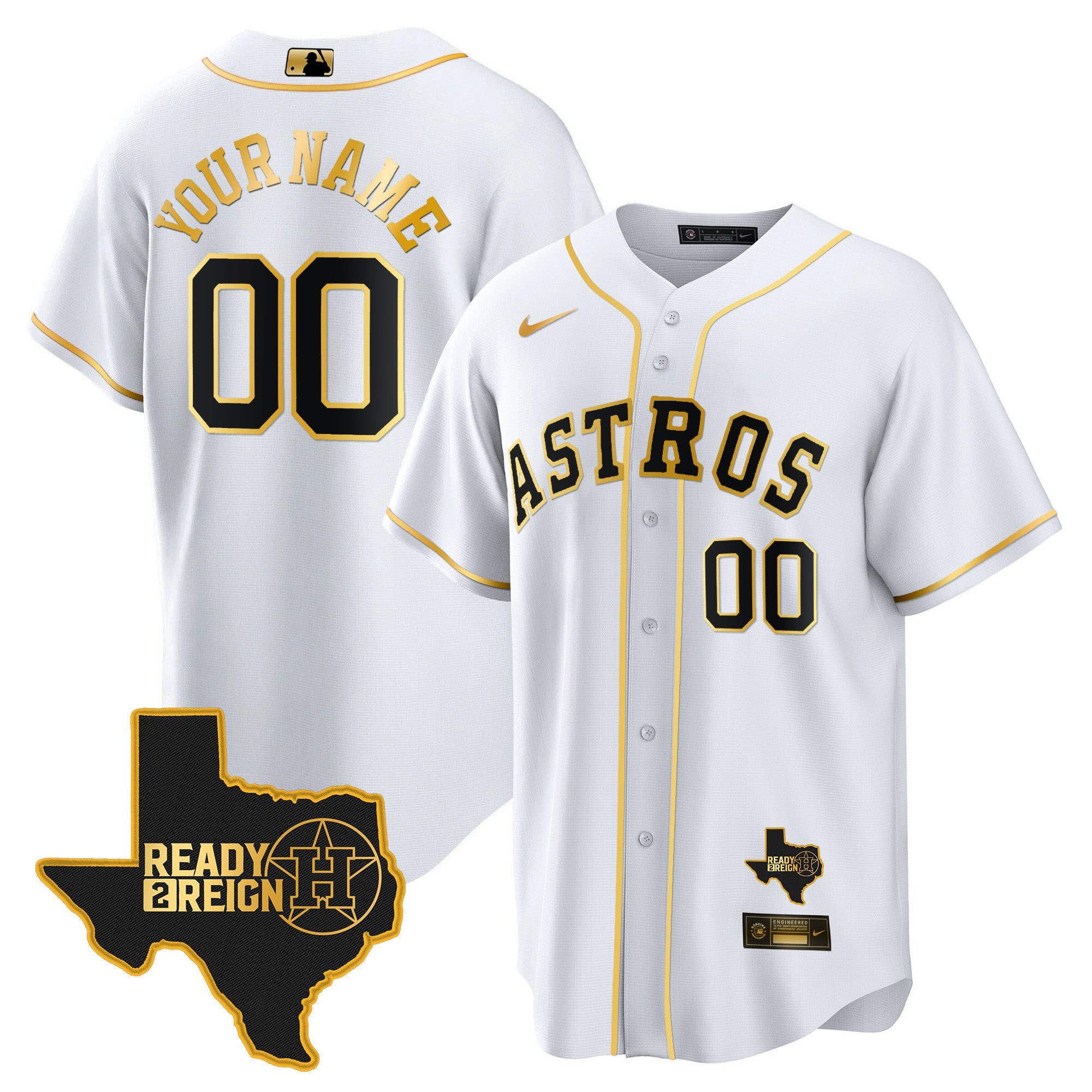 Houston 2024 Ready 2 Reign Cool Base Custom Jersey