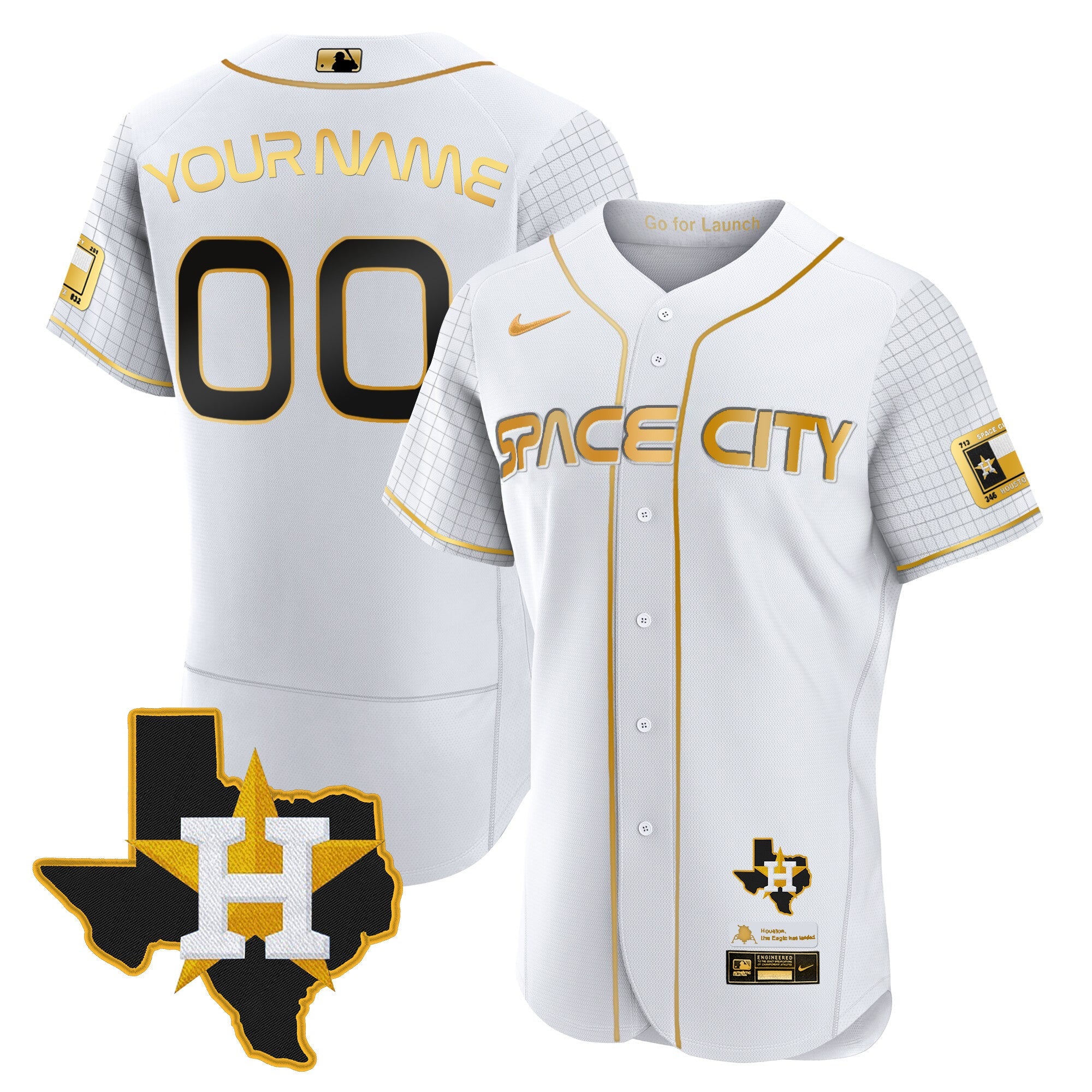 2024 Space City Flex Base Custom Jersey – Texas Patch