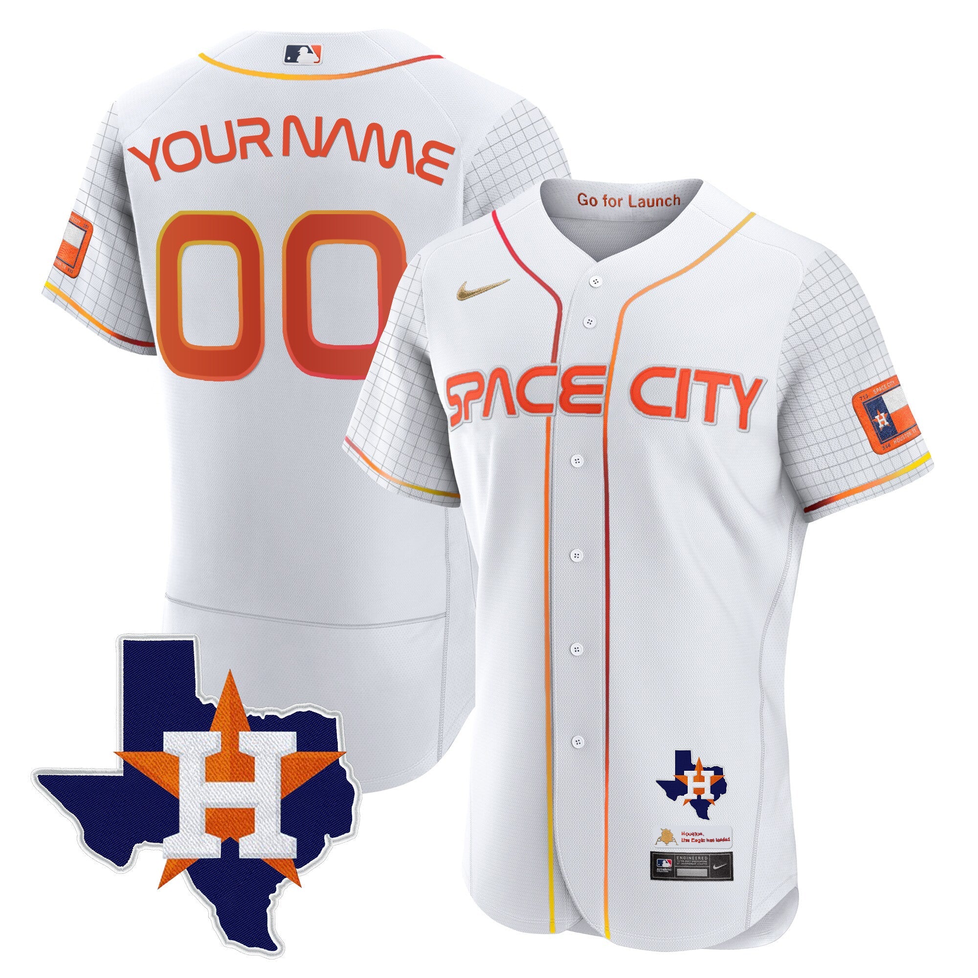 2024 Space City Flex Base Custom Jersey – Texas Patch