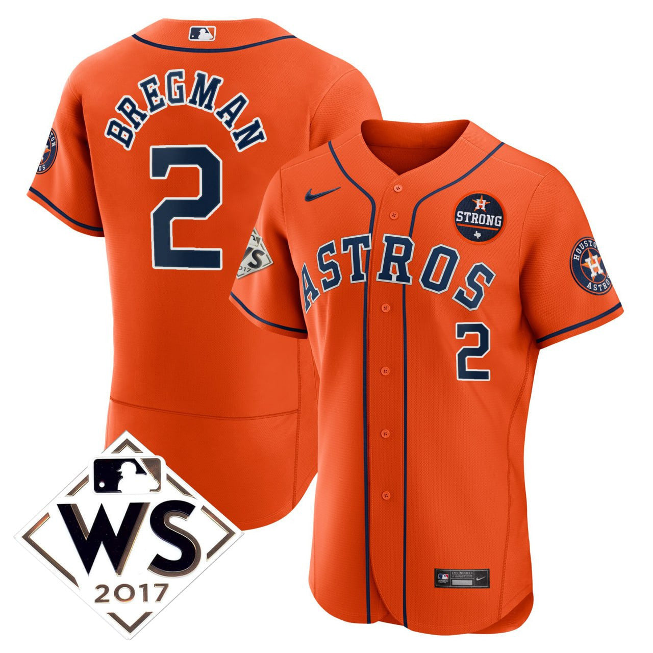 Alex Bregman Houston 2017 World Series Jersey