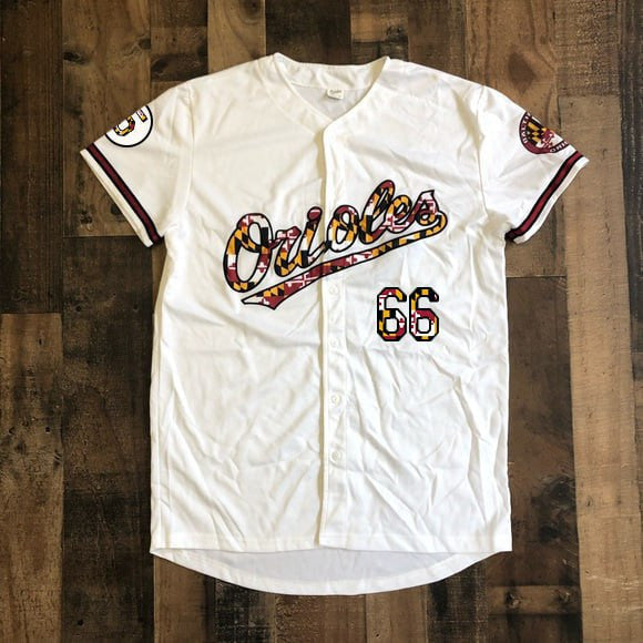 Baltimore White Maryland Flag Jersey