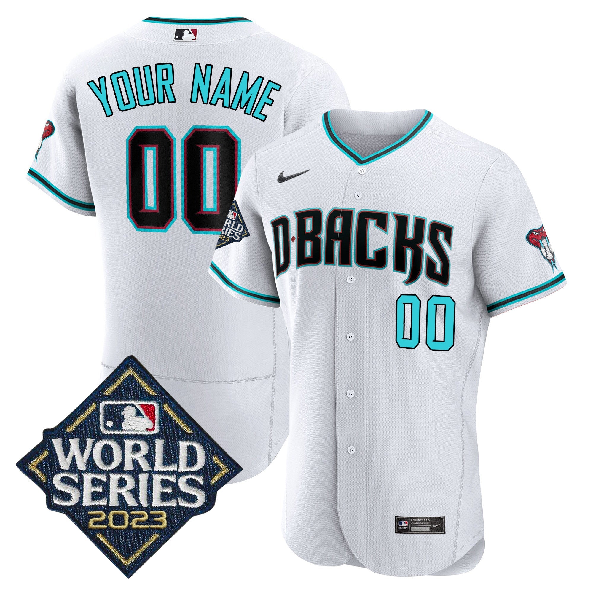 White 2023 World Series Custom Jersey