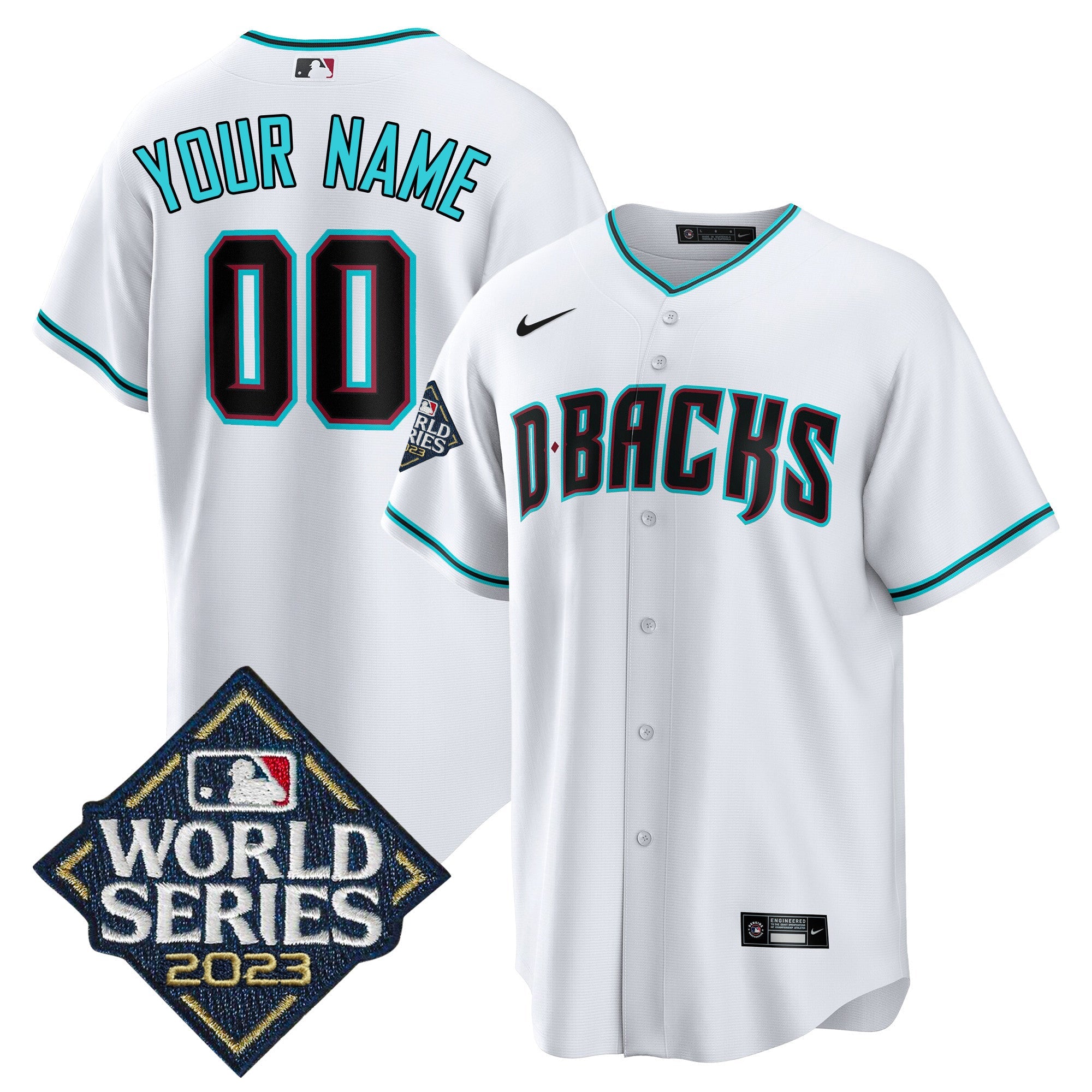 White 2023 World Series Custom Jersey