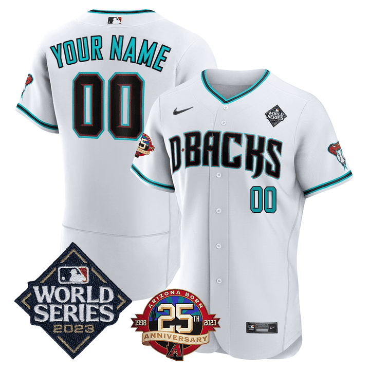 Arizona 2023 World Series & 25th Anniversary Year Patch Custom Jersey –