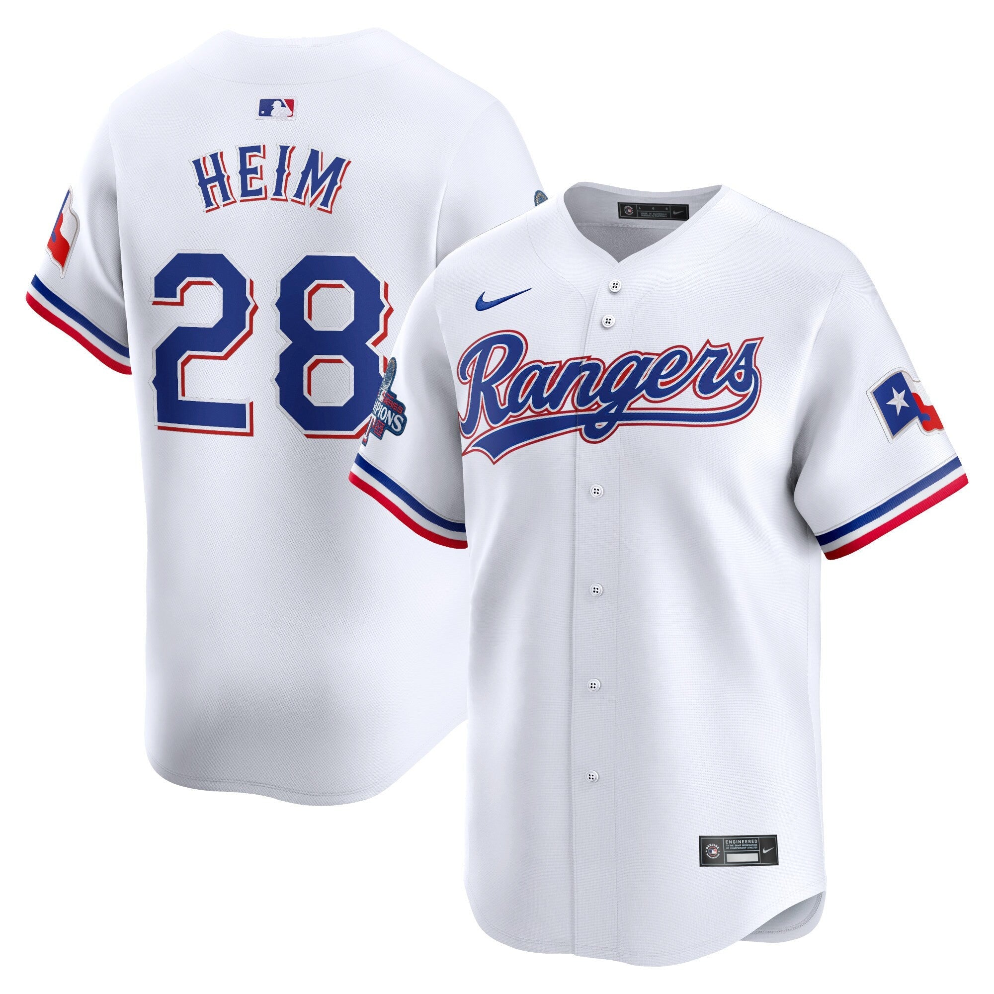 Texas Home 2023 World Series Champions Limited Jersey – White