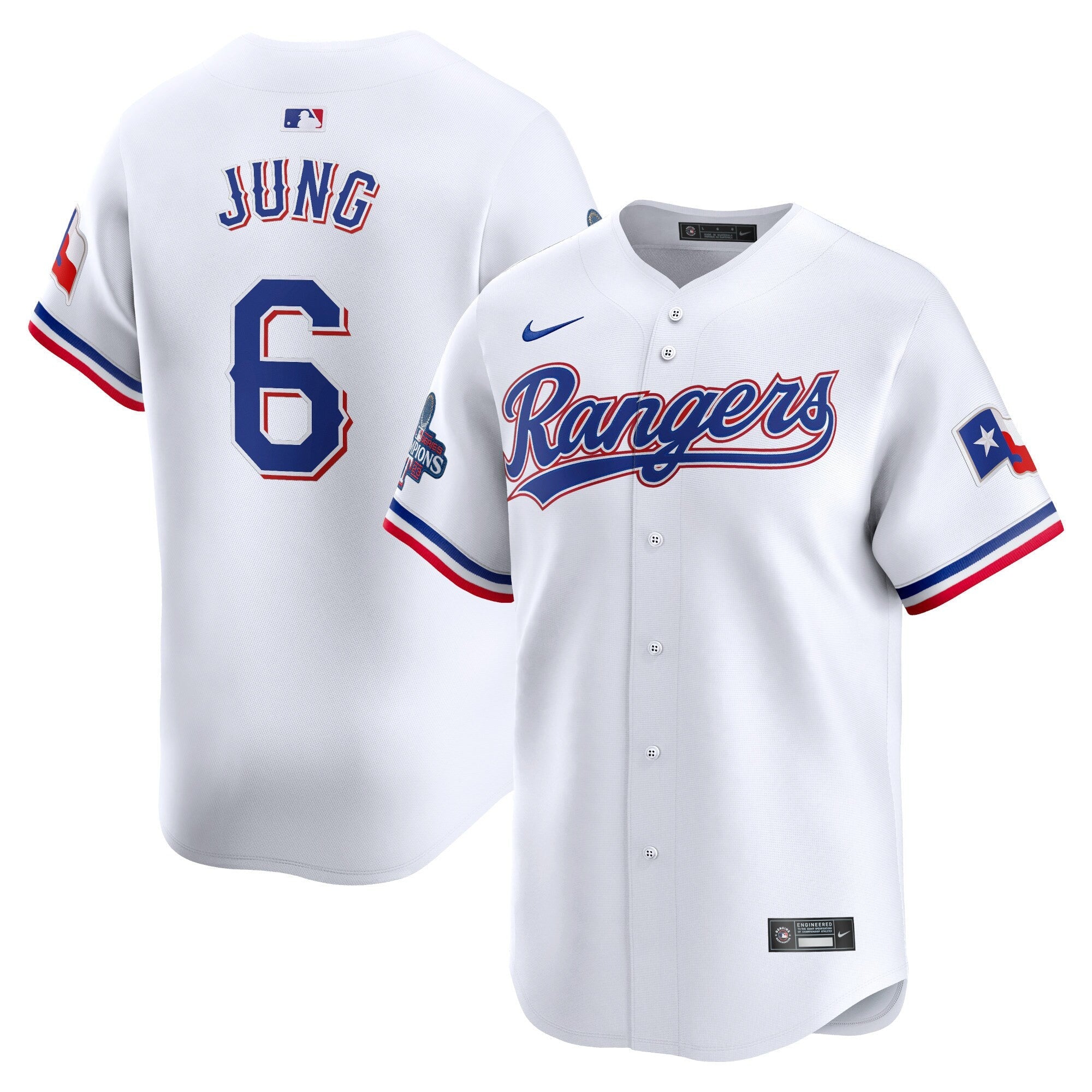 Texas Home 2023 World Series Champions Limited Jersey – White