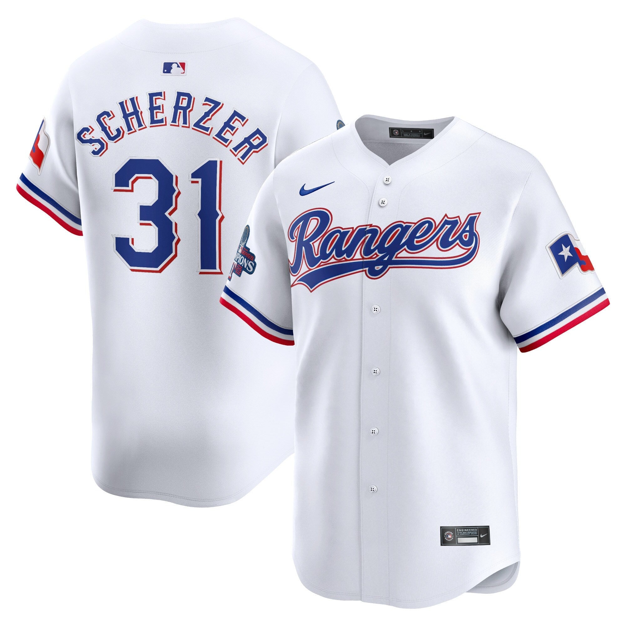 Texas Home 2023 World Series Champions Limited Jersey – White